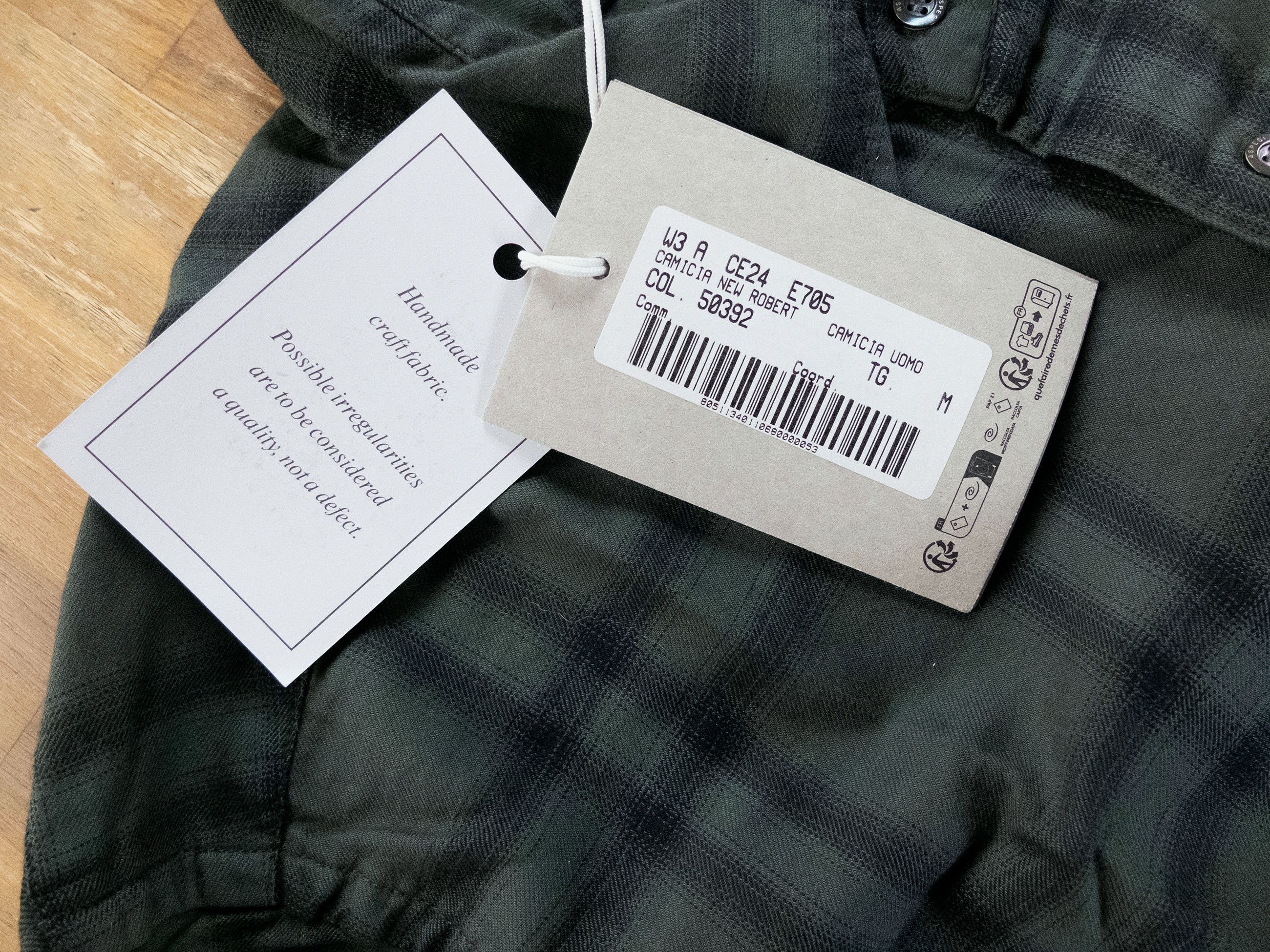 Aspesi ASPESI New Robert green plaid button down flannel shirt M Size US M / EU 48-50 / 2 - 3 Thumbnail