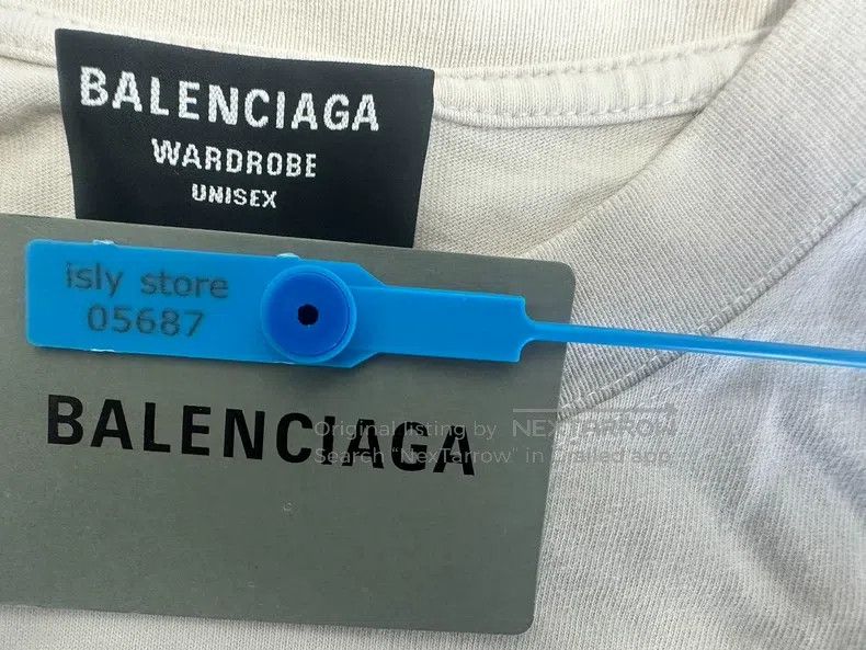 Balenciaga Balenciaga Letter Printed Round Neck Short Sleeve Size US S / EU 44-46 / 1 - 4 Thumbnail