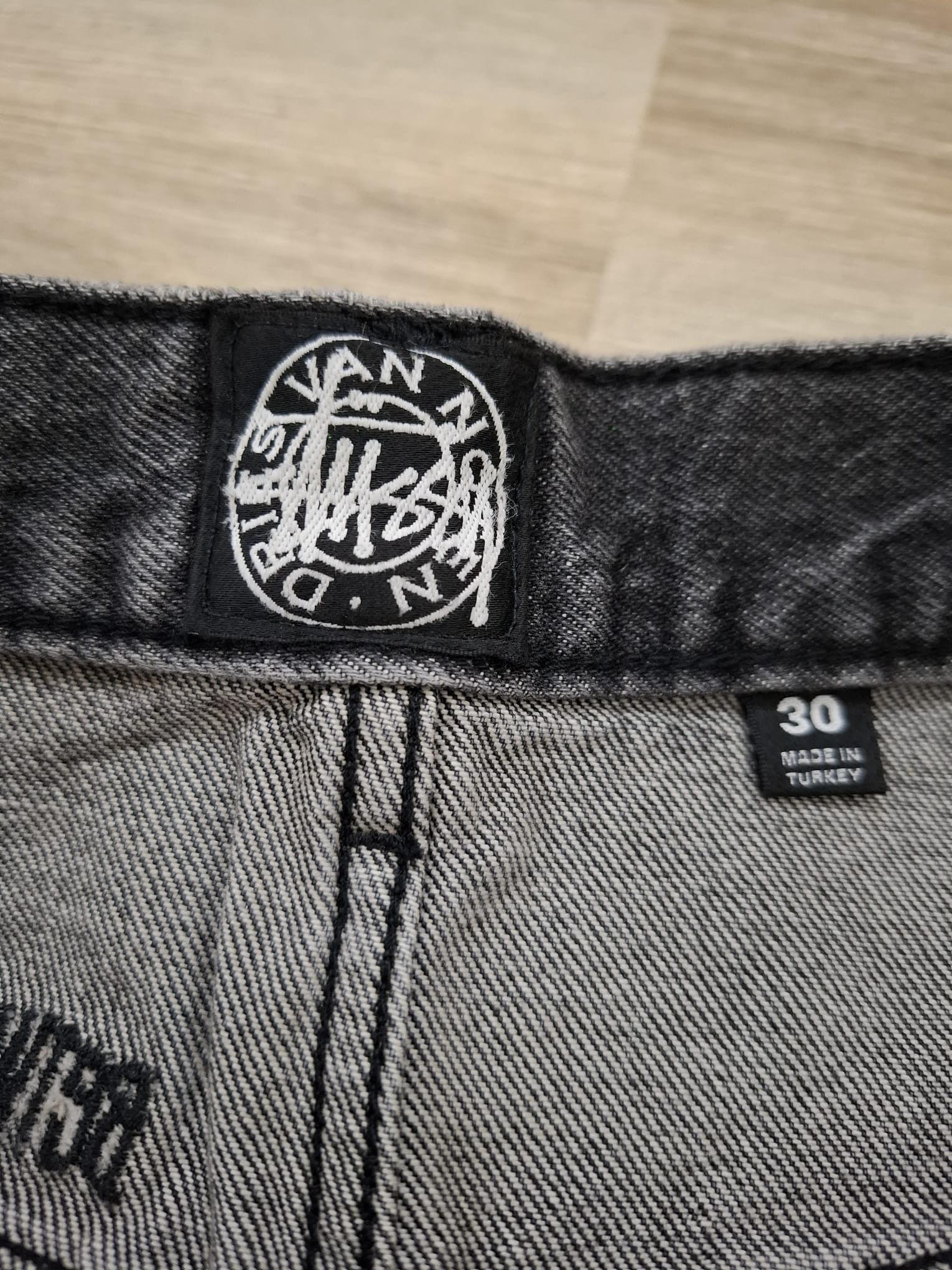 Dries Van Noten × Stussy Hand-Stencilled Denim Jeans Size US 30 / EU 46 - 8 Thumbnail