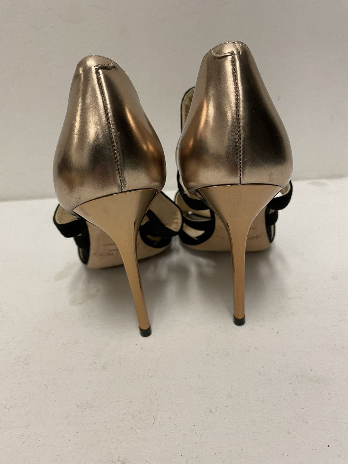 Jimmy Choo Toysen d'Orsay Bootie in suede and metallic leather Size US 7 / IT 37 - 4 Thumbnail