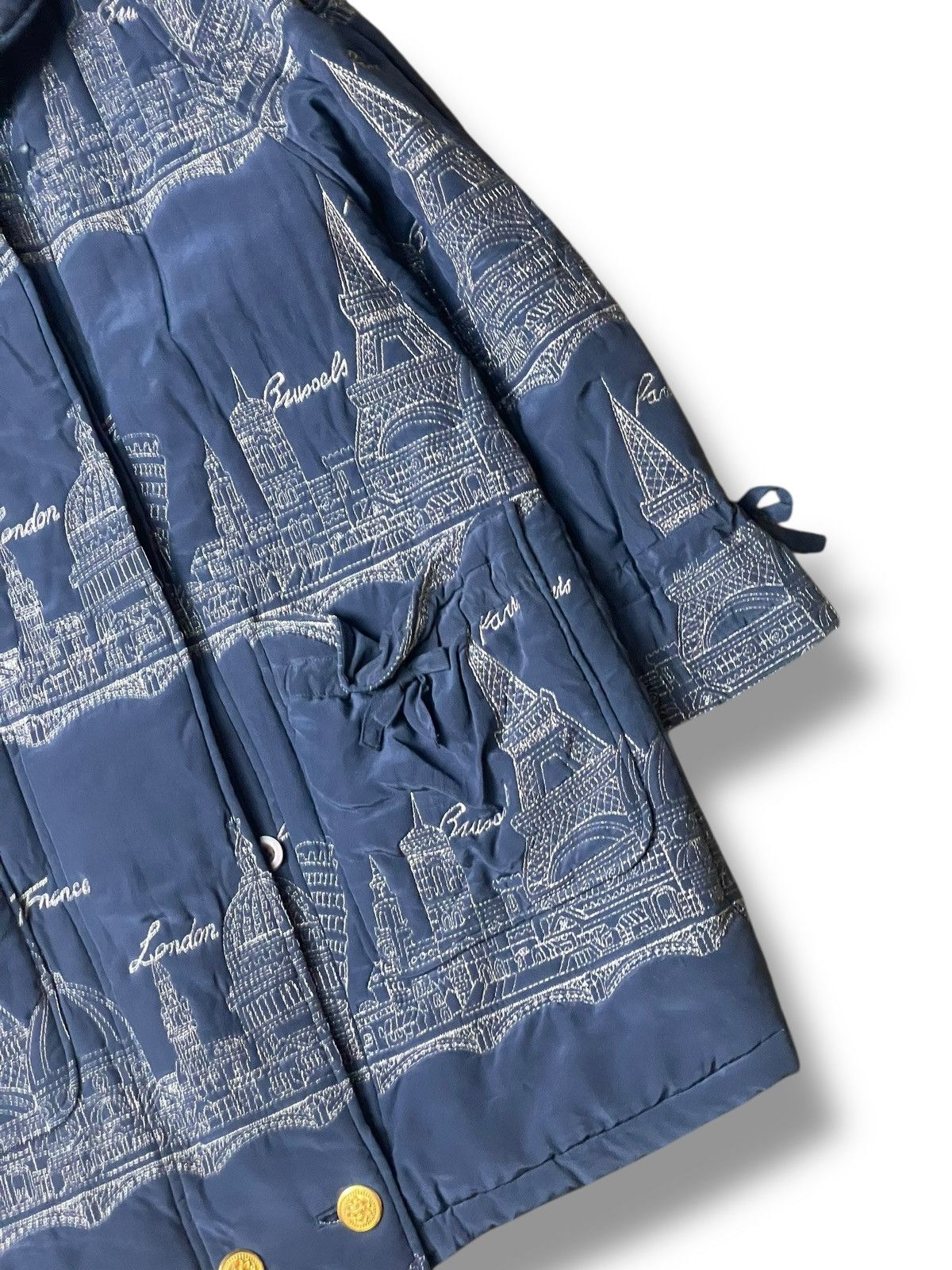 Bergamo New York × Japanese Brand × Vintage BERGAMO New York Hidden Button Light Jacket (111) Size US XS / EU 42 / 0 - 3 Thumbnail