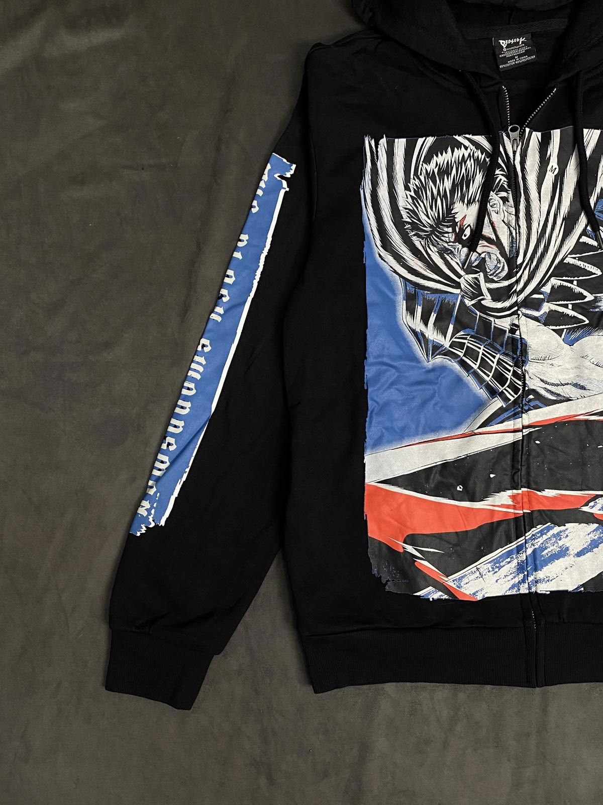 Japanese Brand Deadstock Berserk Guts Jumbo Print Black Hoodie Medium Size US M / EU 48-50 / 2 - 4 Thumbnail