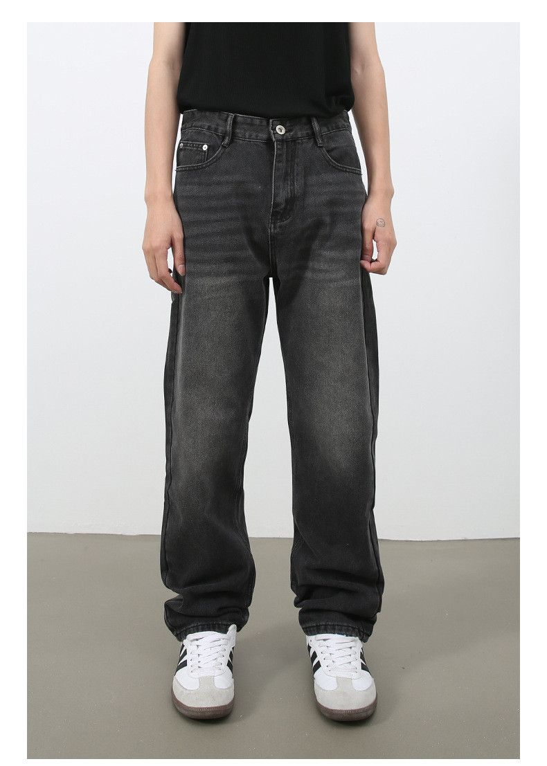 Japanese Brand × Jean Japanese retro distressed washed straight jeans Size US 32 / EU 48 - 1 Thumbnail