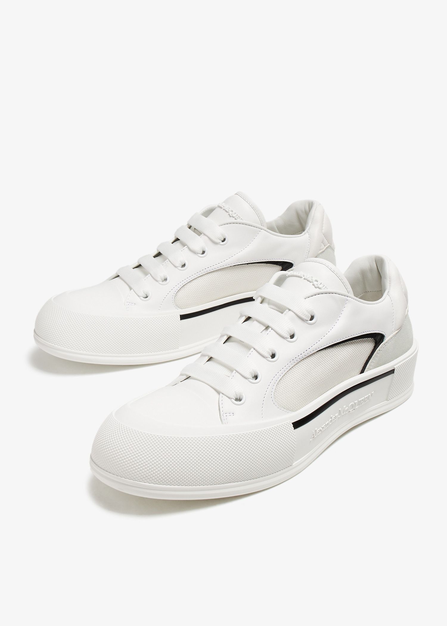 Alexander McQueen o1y1024 Low-Top Sneakers in White Size US 8 / EU 41 - 1 Thumbnail
