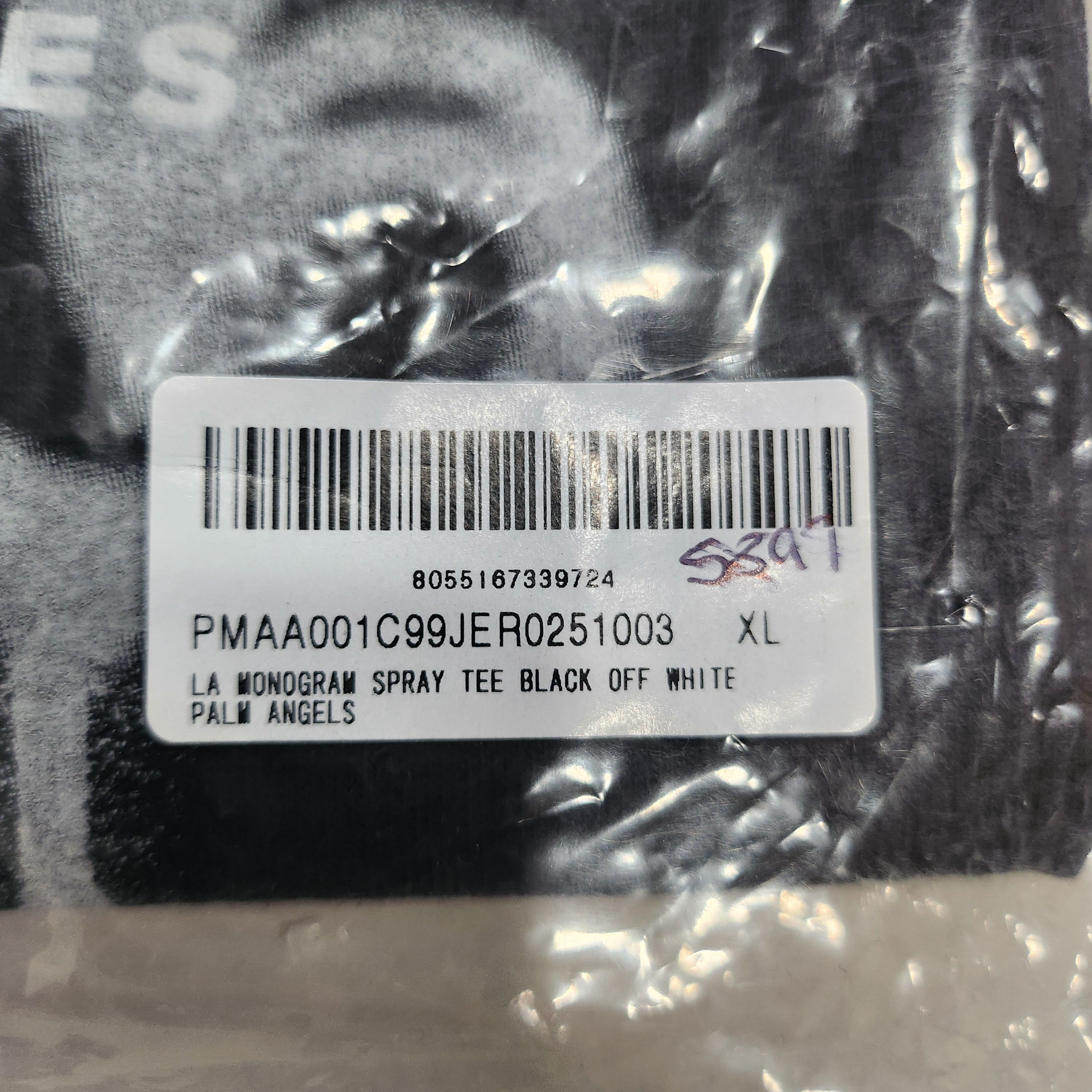 Palm Angels Palm Angels "LA Monogram Spray" Logo T-Shirt Size US L / EU 52-54 / 3 - 3 Thumbnail
