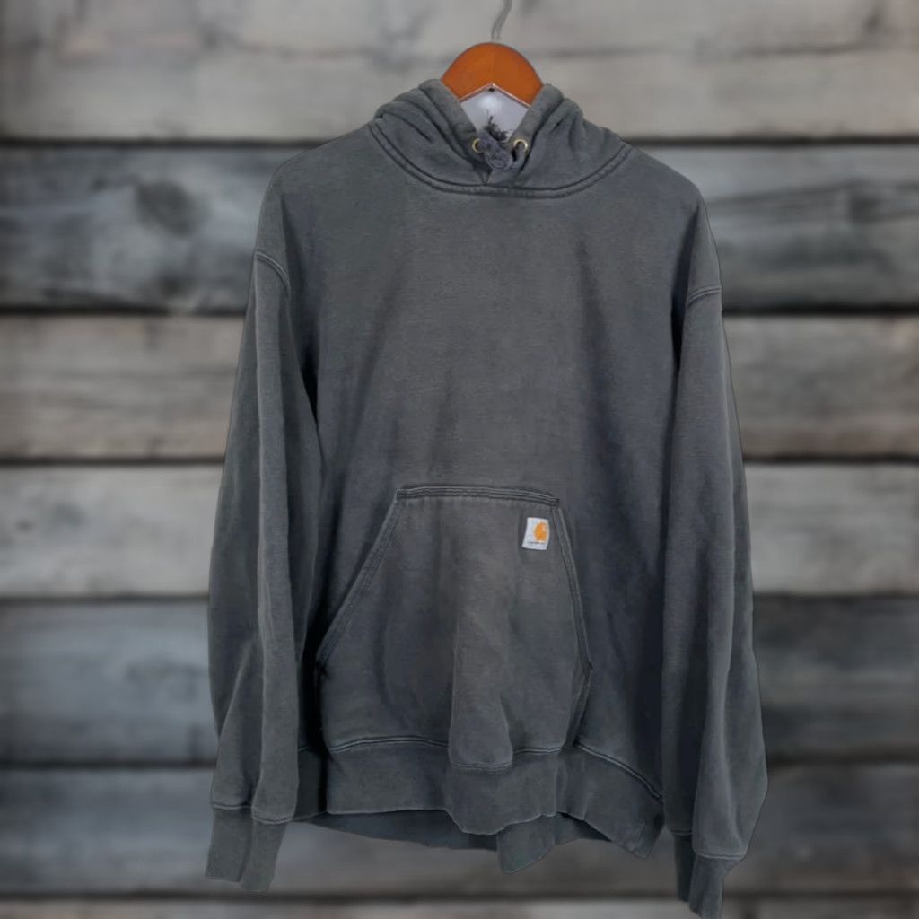 Carhartt Original Fit Hoodie Adult 2XL Faded Black Heavyweight Sweatshirt