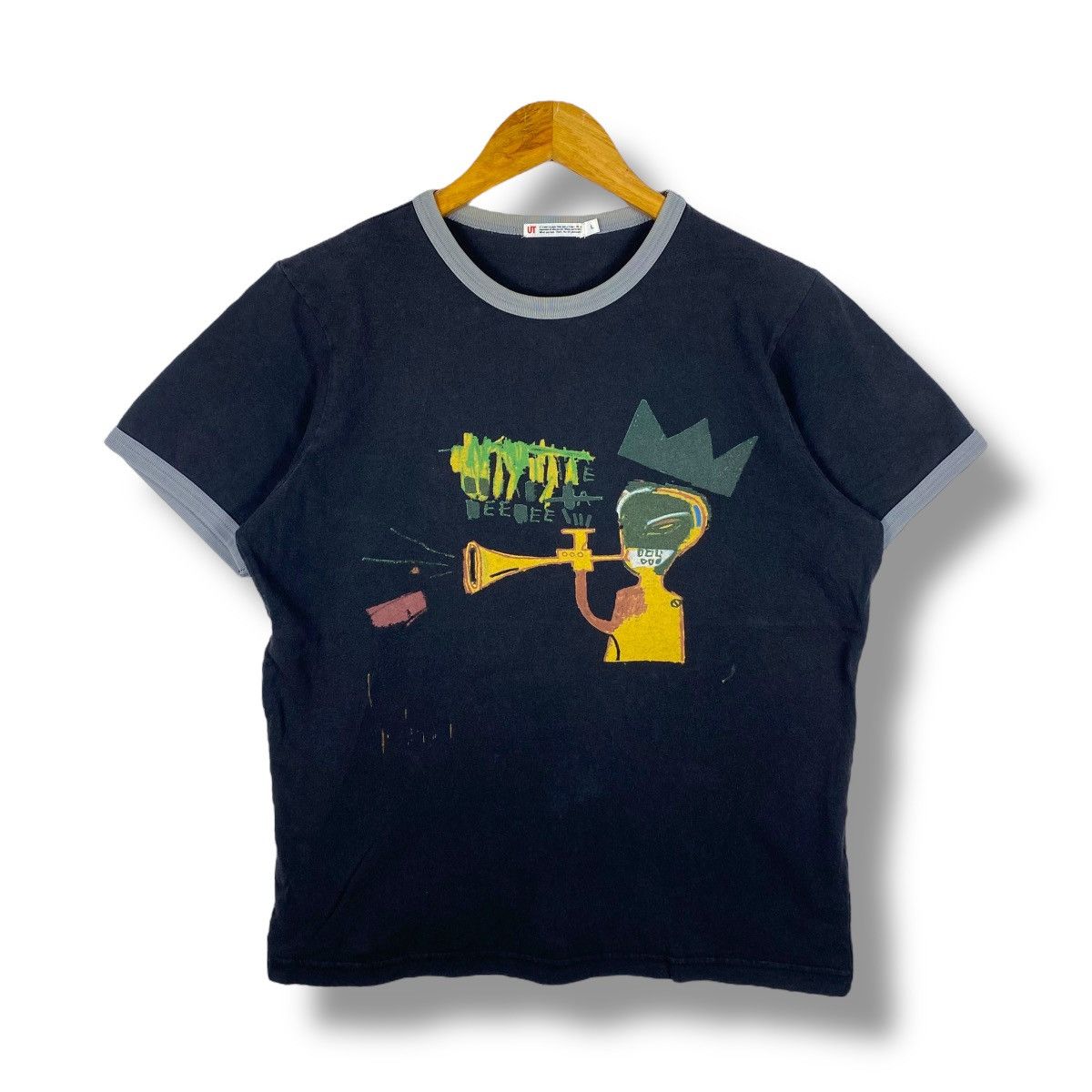 Jean-Michel Basquiat Vintage 00's JEAN-MICHEL BASQUIAT Artwork Fotofolio Tee Size US L / EU 52-54 / 3 - 1 Thumbnail