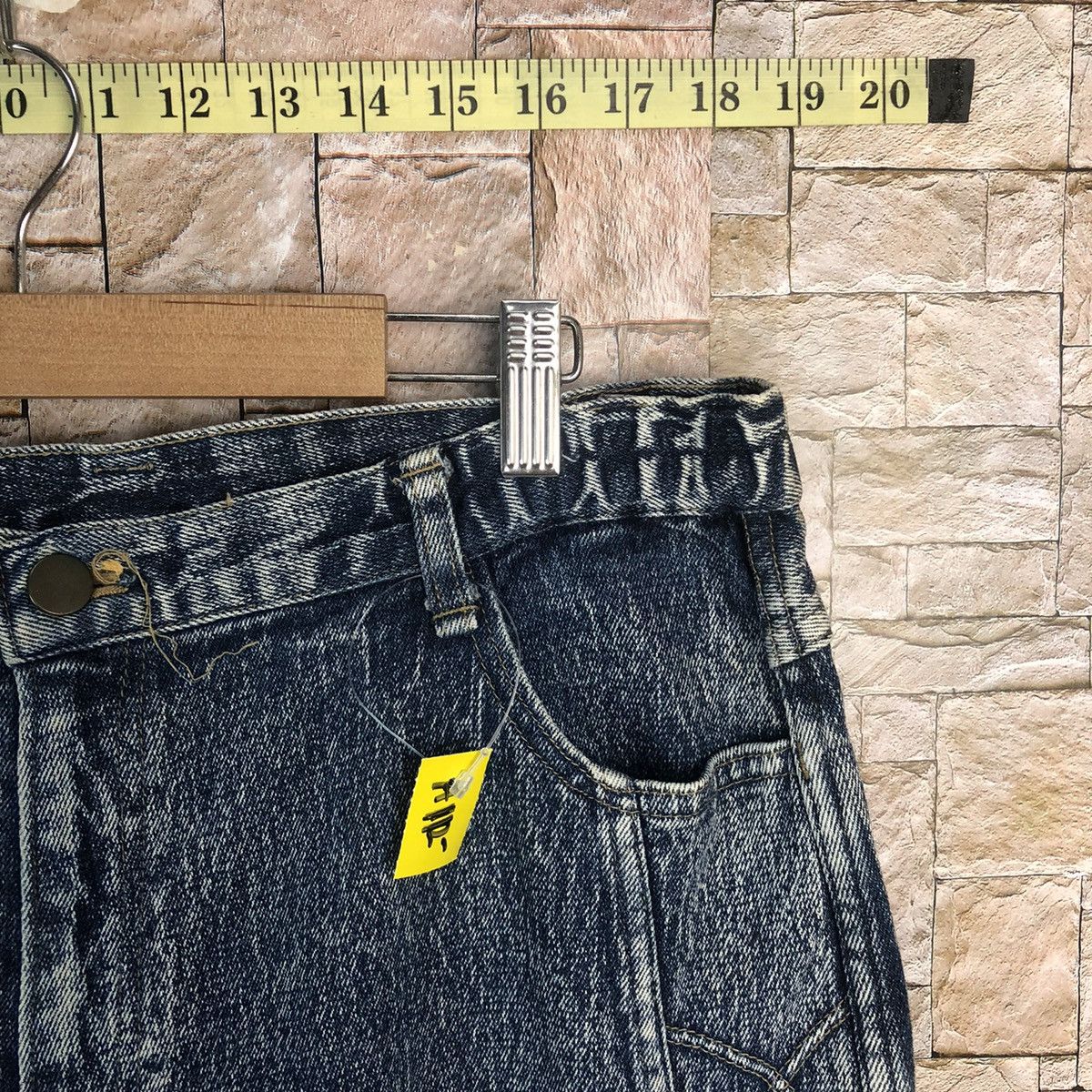 Japanese Brand × Vintage Long Happy Blue vintage faded Denim Pants #A112 Size US 30 / EU 46 - 9 Thumbnail