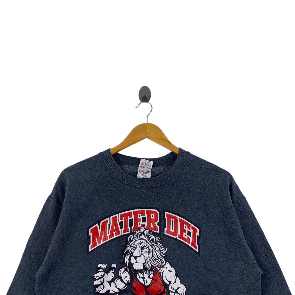 Gildan MATER DEI WRESLING Rip Scott Davis Print Grey Sweatshirt Size US M / EU 48-50 / 2 - 2 Thumbnail