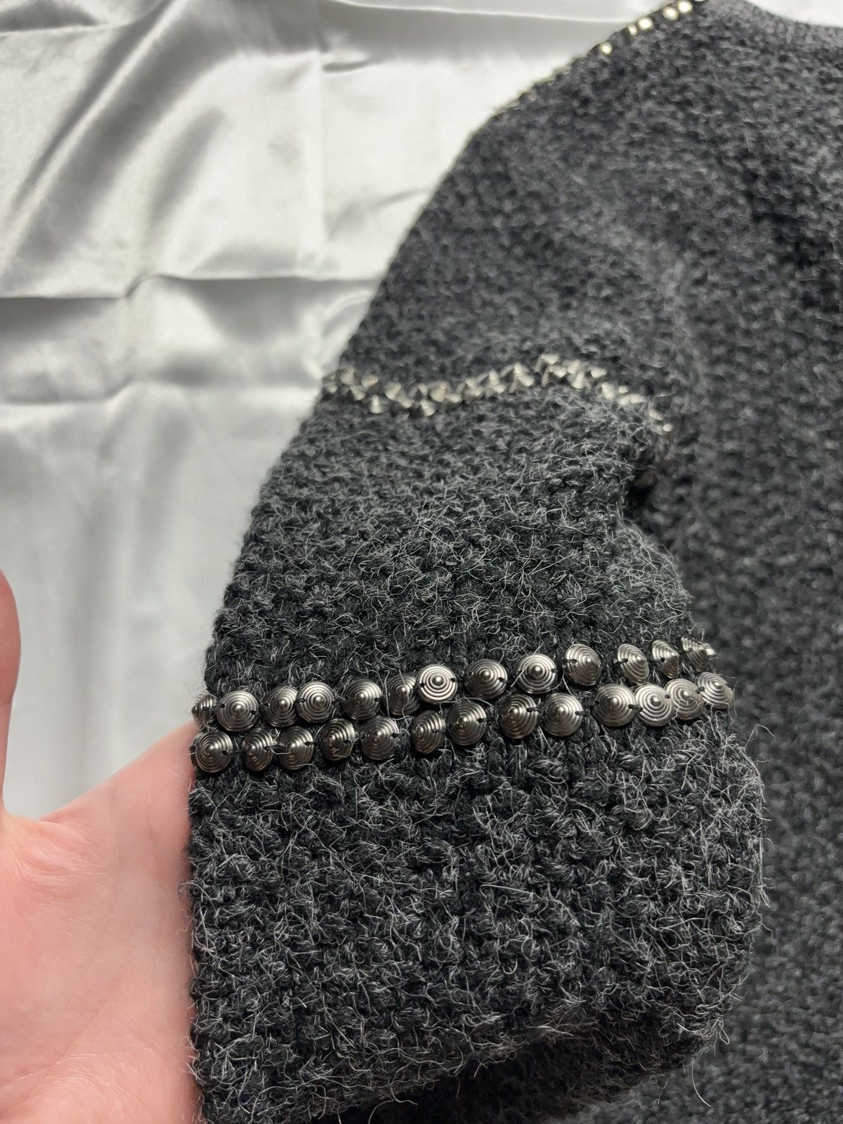 Vintage Archive vintage pullover knit cardigan chainmail Size S / US 4 / IT 40 - 12 Thumbnail