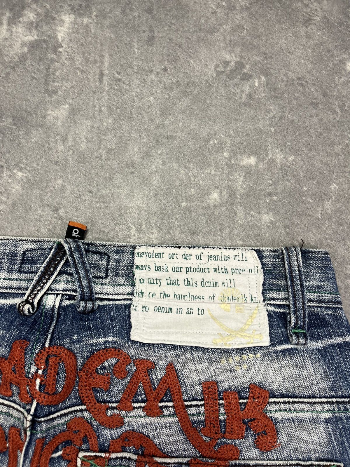 Akademiks Akademiks Big Logo Spellout Cyber Denim Shorts Jorts 34 Size US 34 / EU 50 - 14 Thumbnail