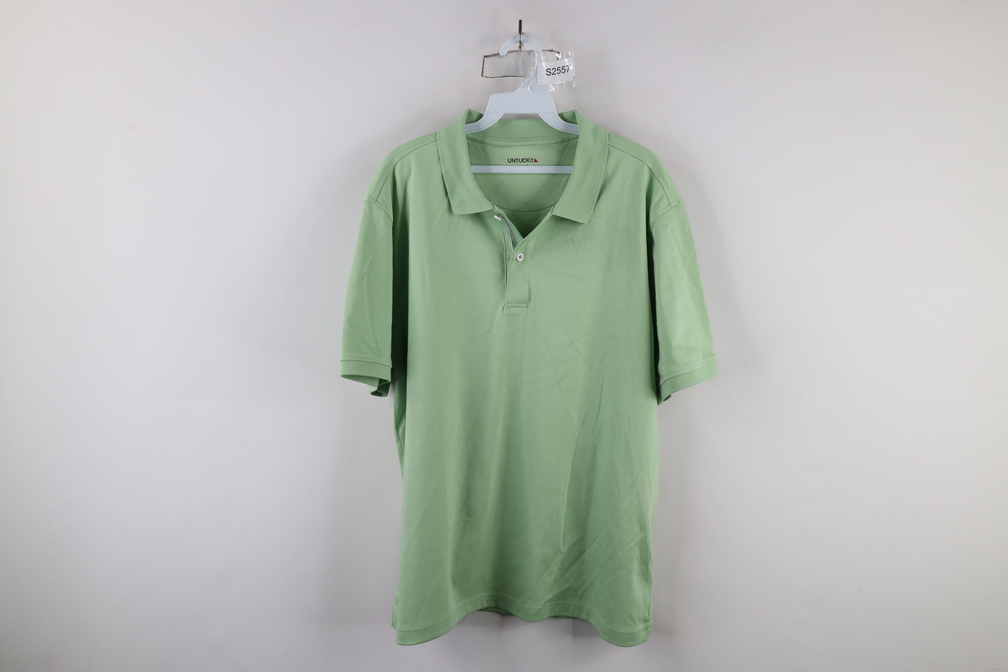 UNTUCKit × Vintage Untuckit Soft Touch Cotton Collared Golf Polo Shirt Green Size US L / EU 52-54 / 3 - 1 Thumbnail