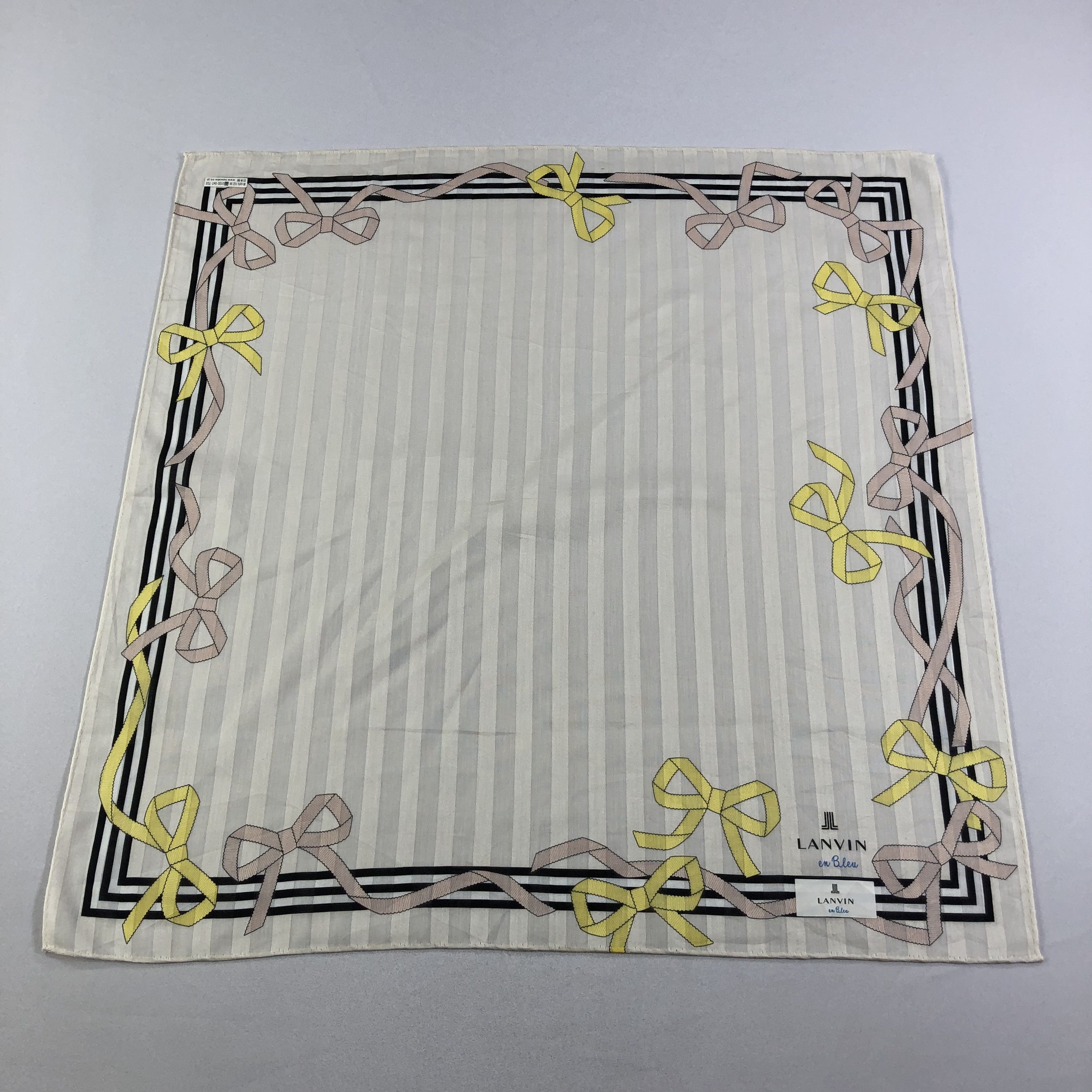 Lanvin × Vintage Lanvin Ribbons Handkerchief Neckerchief Bandana H2212 Size ONE SIZE - 2 Thumbnail
