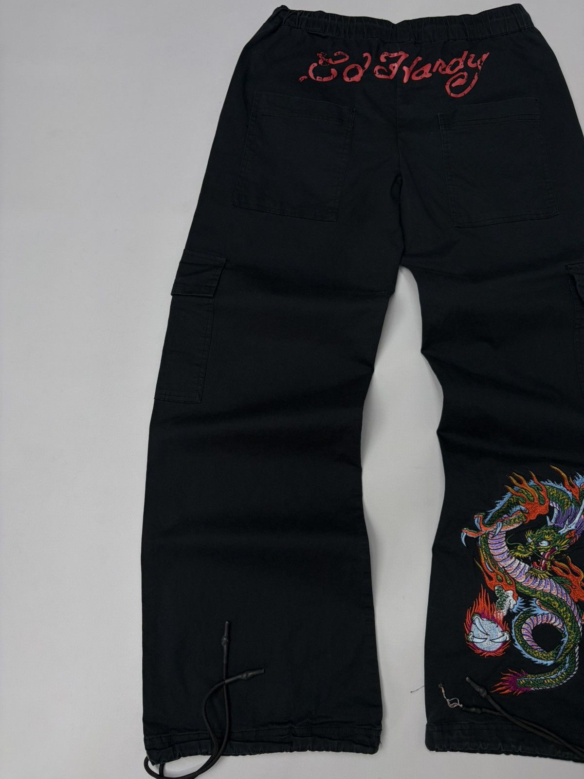 Ed Hardy VTG Ed Hardy x Urban Outfitters Dragon Cargo Jeans Pants Y2K Size US 30 / EU 46 - 3 Thumbnail