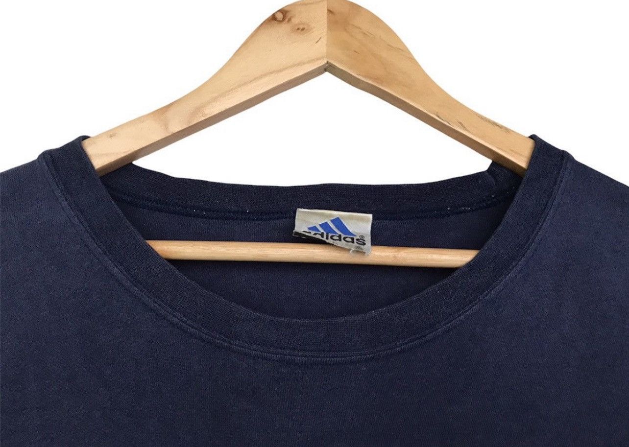 Adidas Vintage 90s Adidas Equipment Spellout Blue Tees Size US XL / EU 56 / 4 - 4 Thumbnail
