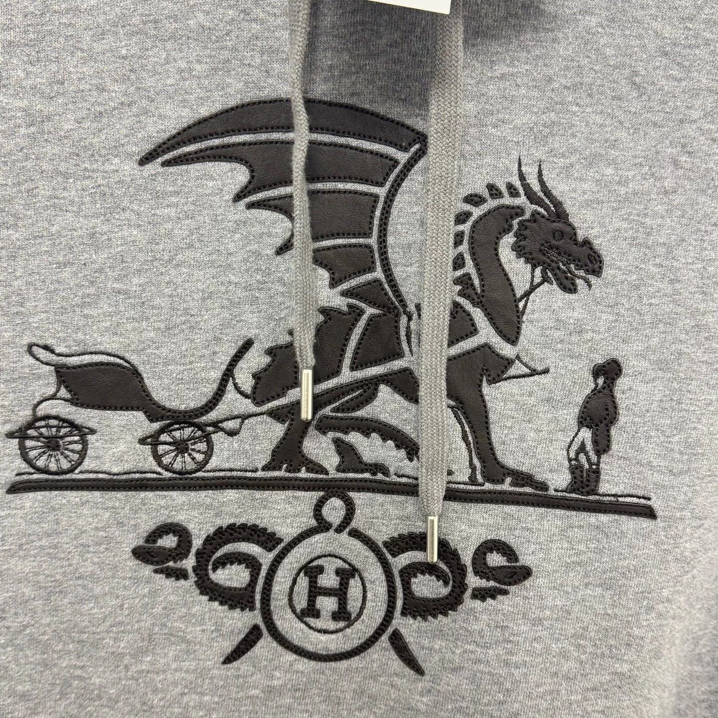 Hermes Hermes Classic Dragon Hoodie - Size S - 99% New Size S / US 4 / IT 40 - 4 Thumbnail
