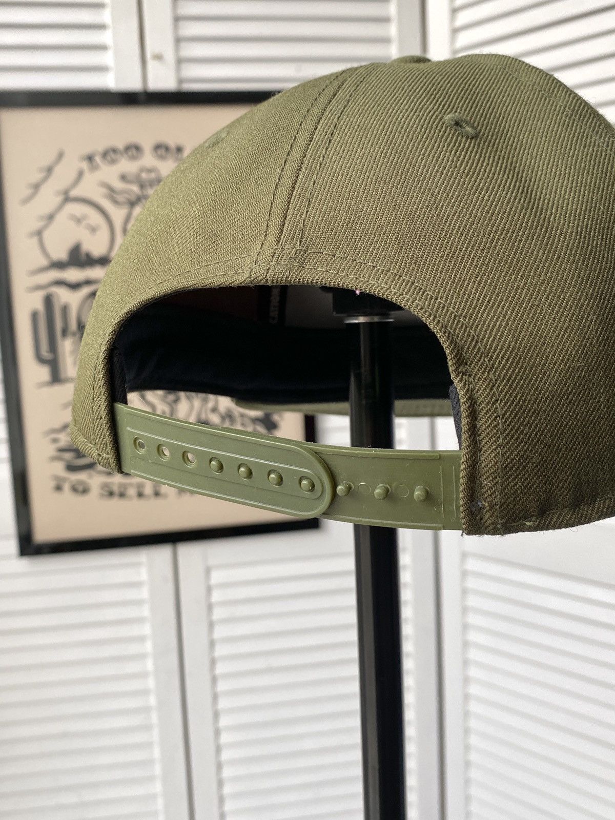 Nike Nike Pro Big Logo Swoosh Snapback 3D Khaki Cap Hat Size ONE SIZE - 8 Thumbnail