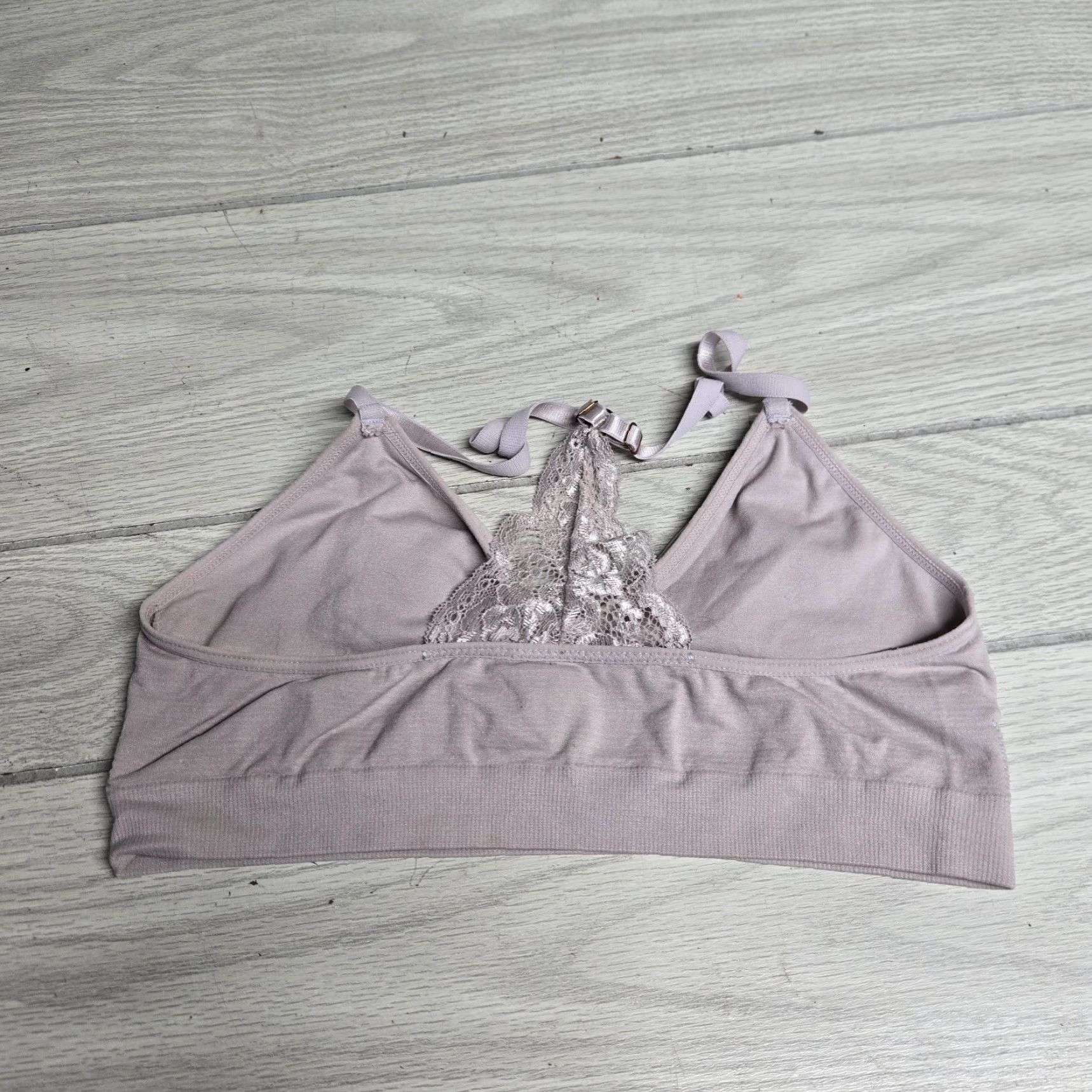 Vintage VINTAGE Danskin Gray Cotton Blend Sports Bra Size S Womens Size ONE SIZE - 3 Thumbnail
