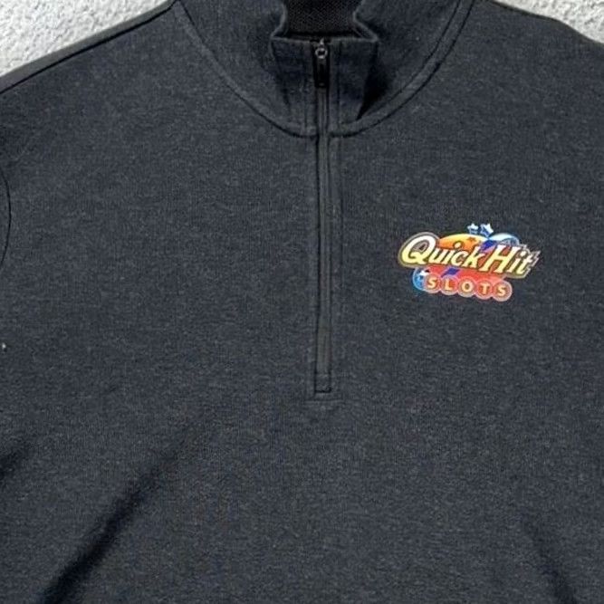 Adidas Adidas Sweatshirt Womens XL Black Golf Quarter Zip Long Sleeve Logo Pullover Size XL / US 12-14 / IT 48-50 - 7 Thumbnail