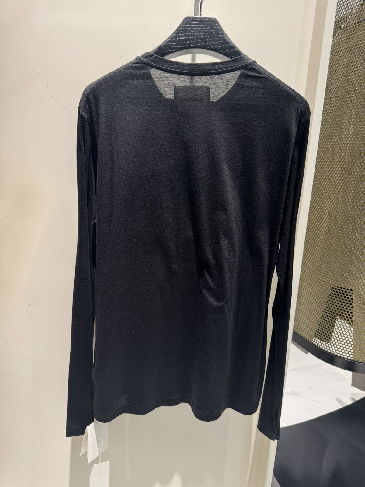 Jil Sander NWT Pocket Detail Long Sleeve T-Shirt - Black, XL Size US XL / EU 56 / 4 - 2 Thumbnail