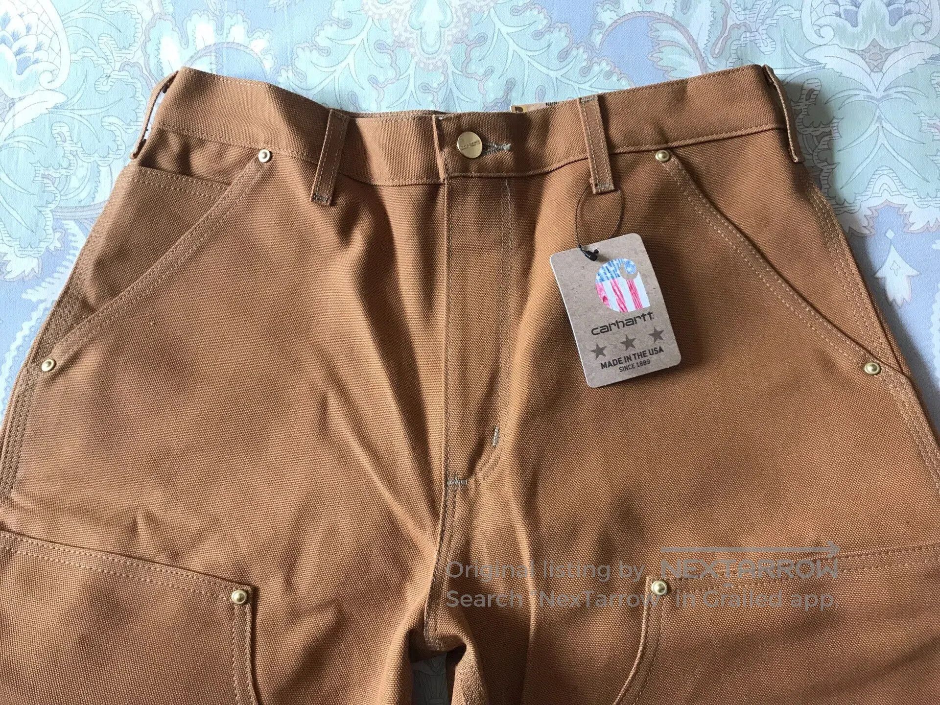 Carhartt Carhartt B01 BRN Canvas Double Knee Pants. Size US 32 / EU 48 - 4 Thumbnail