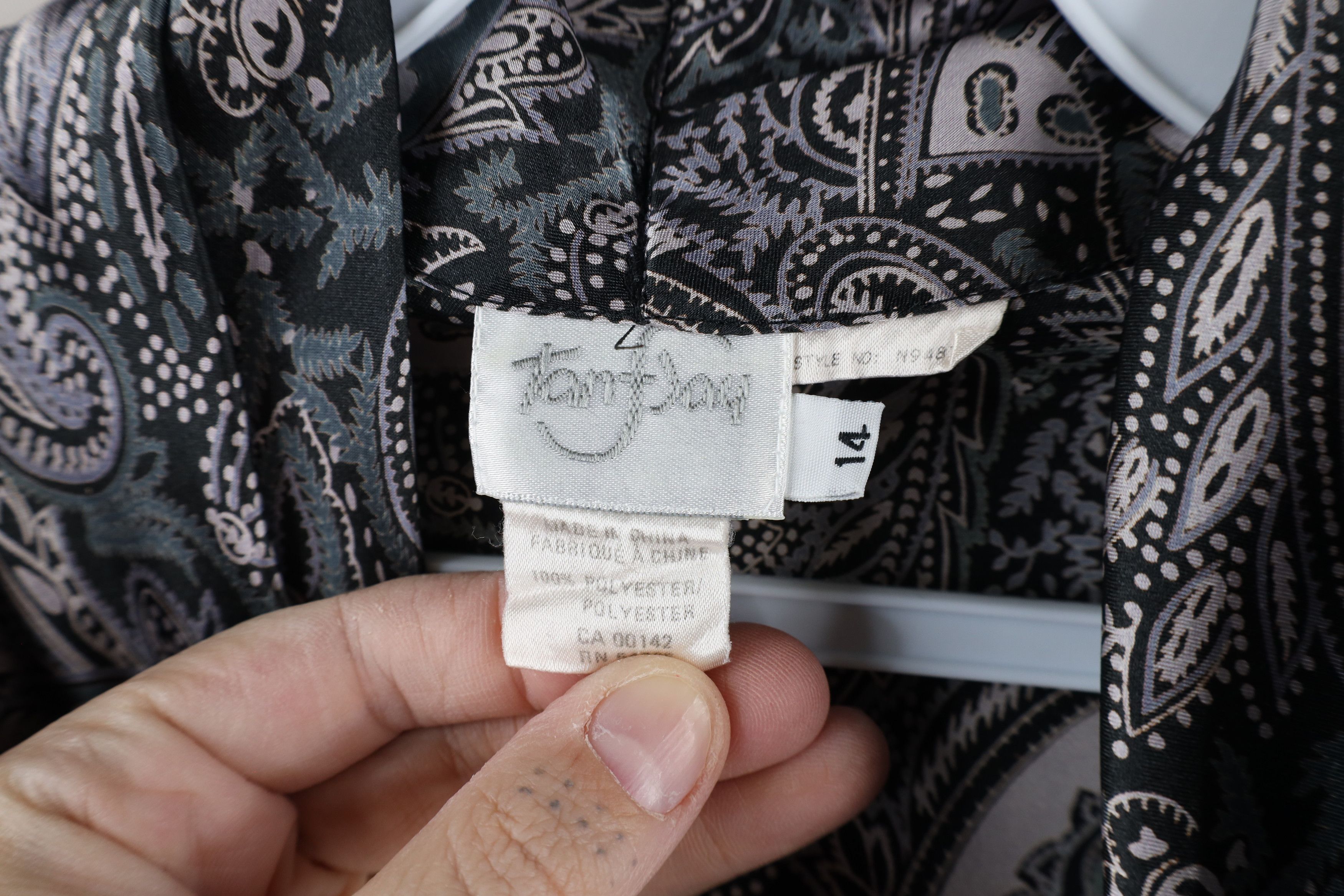 Vintage Vintage 90s Streetwear Paisley Blazer Button Shirt USA Size XL / US 12-14 / IT 48-50 - 6 Thumbnail