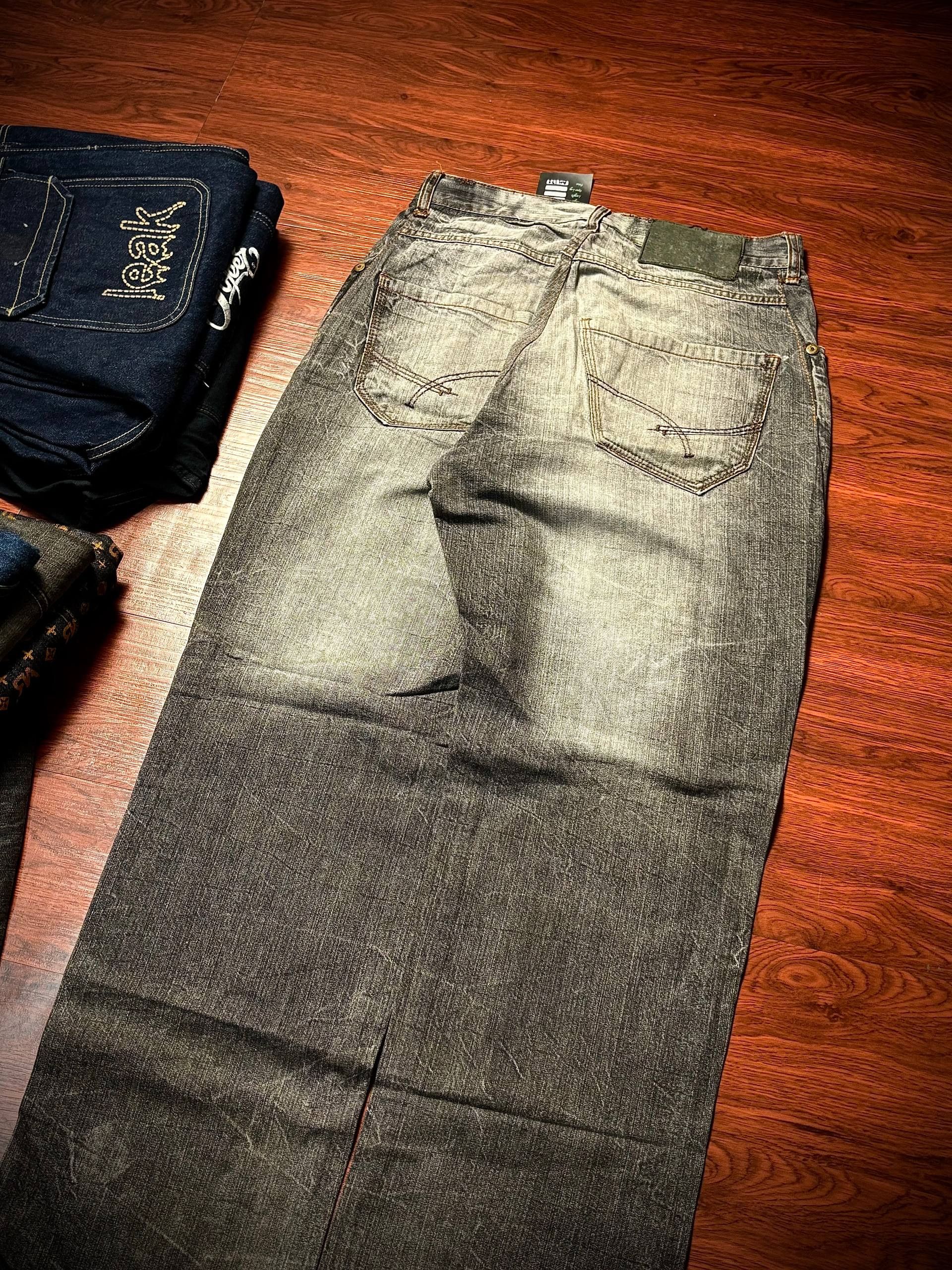 Japanese Brand Vintage Phat Farm x Roca wear Grey Wash Denim Pants Size US 32 / EU 48 - 5 Thumbnail