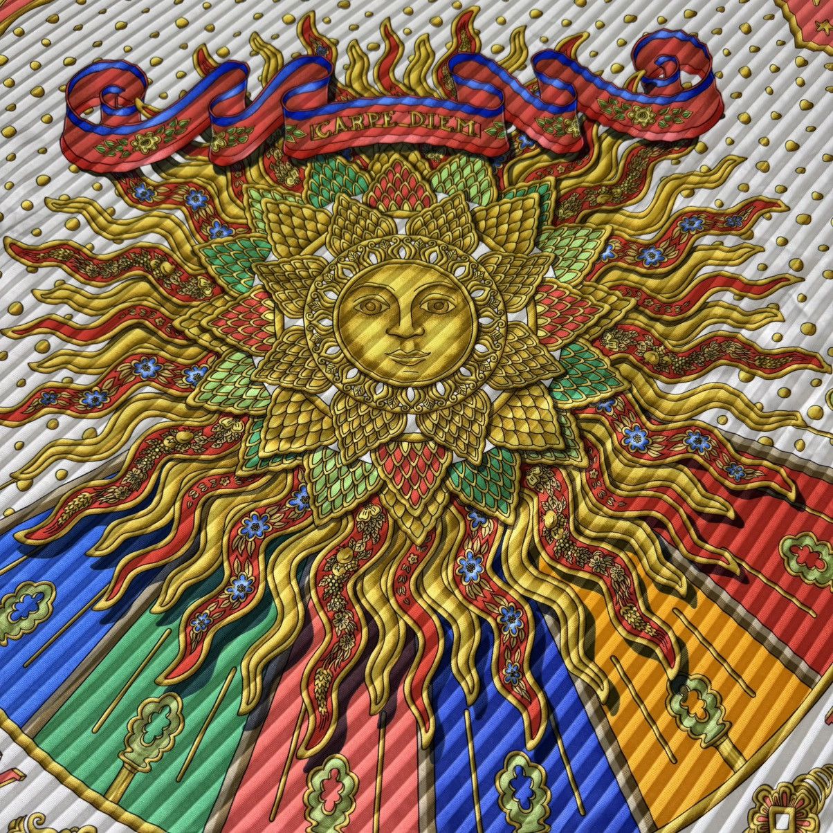 Hermes 🔥HERMES CAPE DIEM BY JOACHIM METZ SCARF Size ONE SIZE - 10 Thumbnail