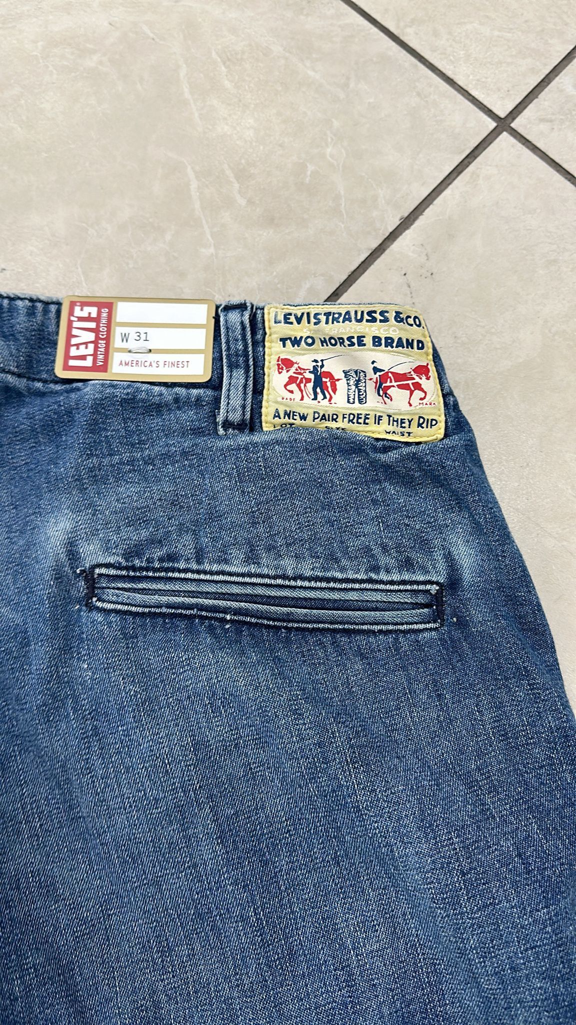 Levi's Vintage Clothing LVC Levi's Vintage Clothing 1920 BALLOON TWO HORSE JEAN RARE Size US 31 - 5 Thumbnail