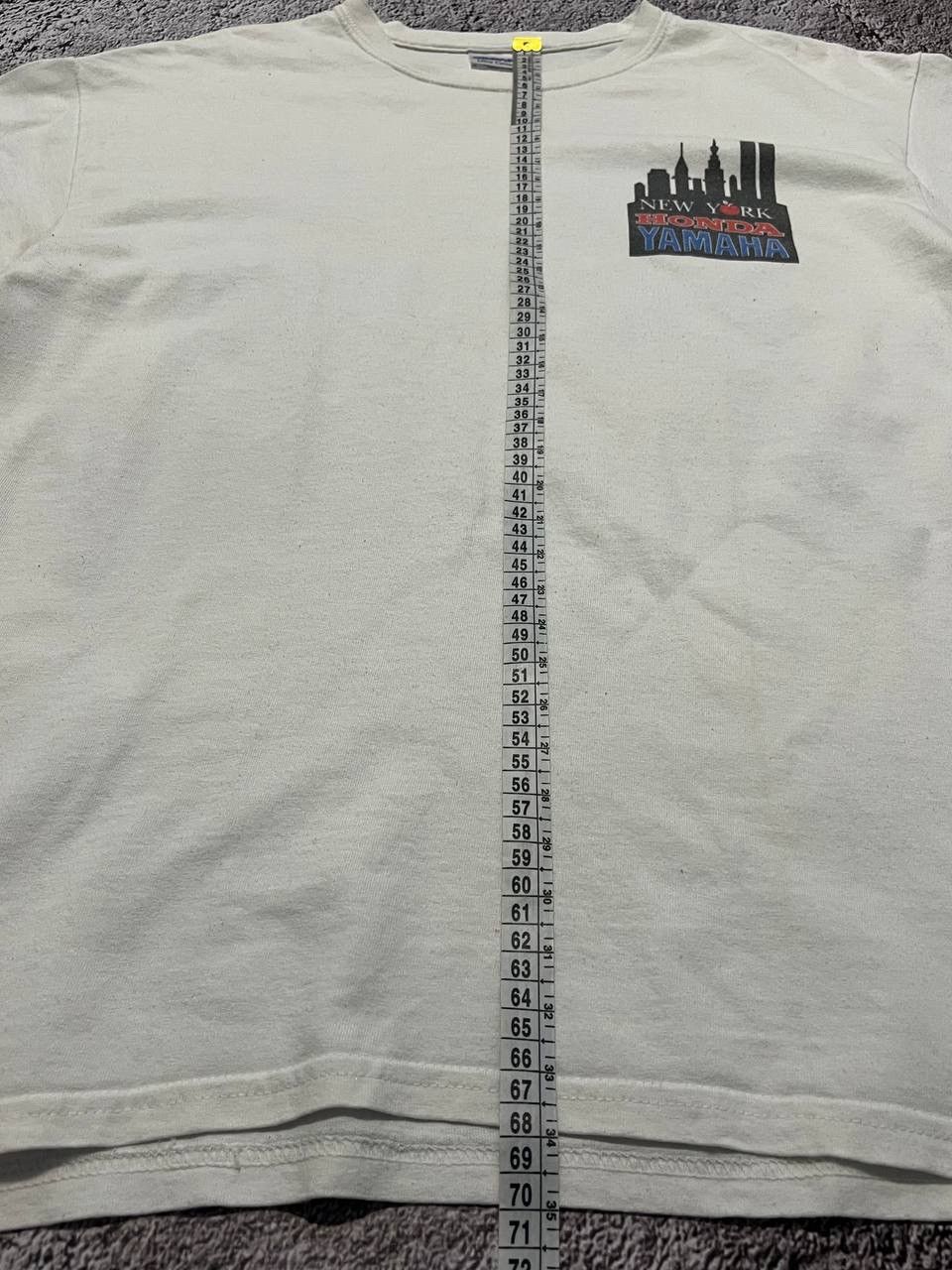 Honda × Vintage Gildan T-Shirt White New York Honda Yamaha Printed Size L Size US L / EU 52-54 / 3 - 9 Thumbnail