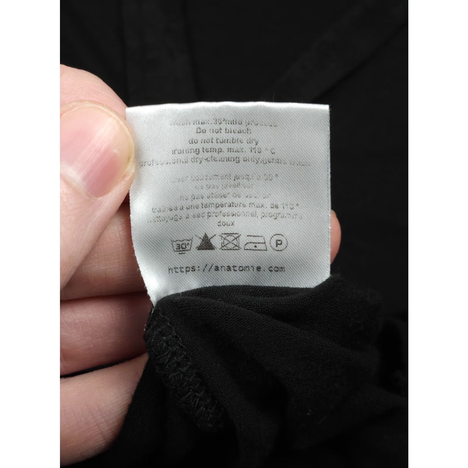 ANATOMICA Anatomie Shirt Top Womens XS Black Button-Down Made in Italy Size XS / US 0-2 / IT 36-38 - 6 Thumbnail