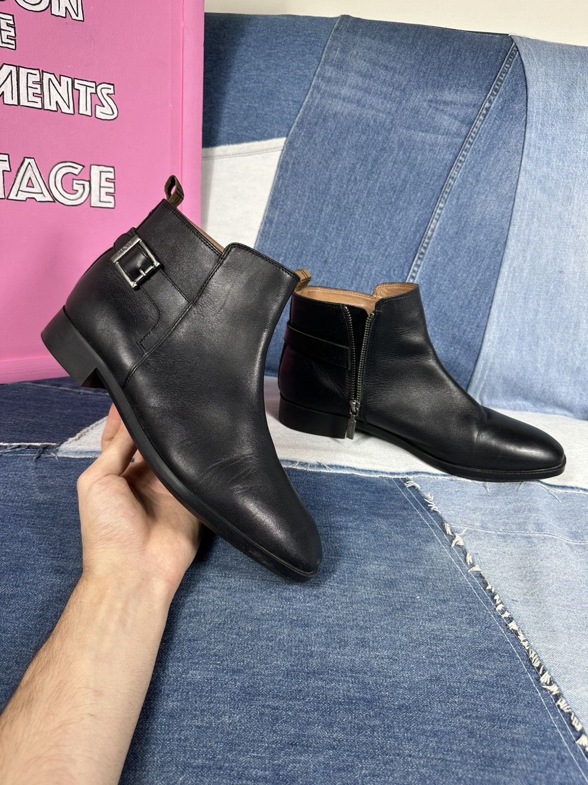Barbour Barbour Chelsea Ankle Boots Black Leather Woman's Size US 11 / IT 41 - 16 Thumbnail