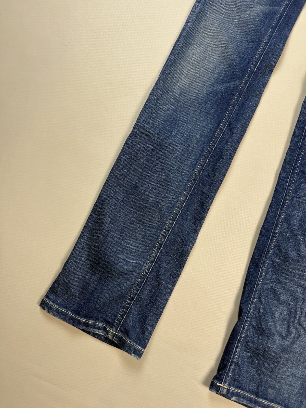 Diesel BNWT! Diesel Doozy Low Rise Wide Leg Y2K Denim Jeans Pants Size 26" / US 2 / IT 38 - 8 Thumbnail