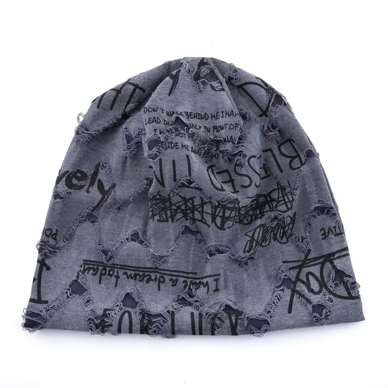 Other Letter Printing Graphic Breathable Thin Beanies Size ONE SIZE - 2 Thumbnail