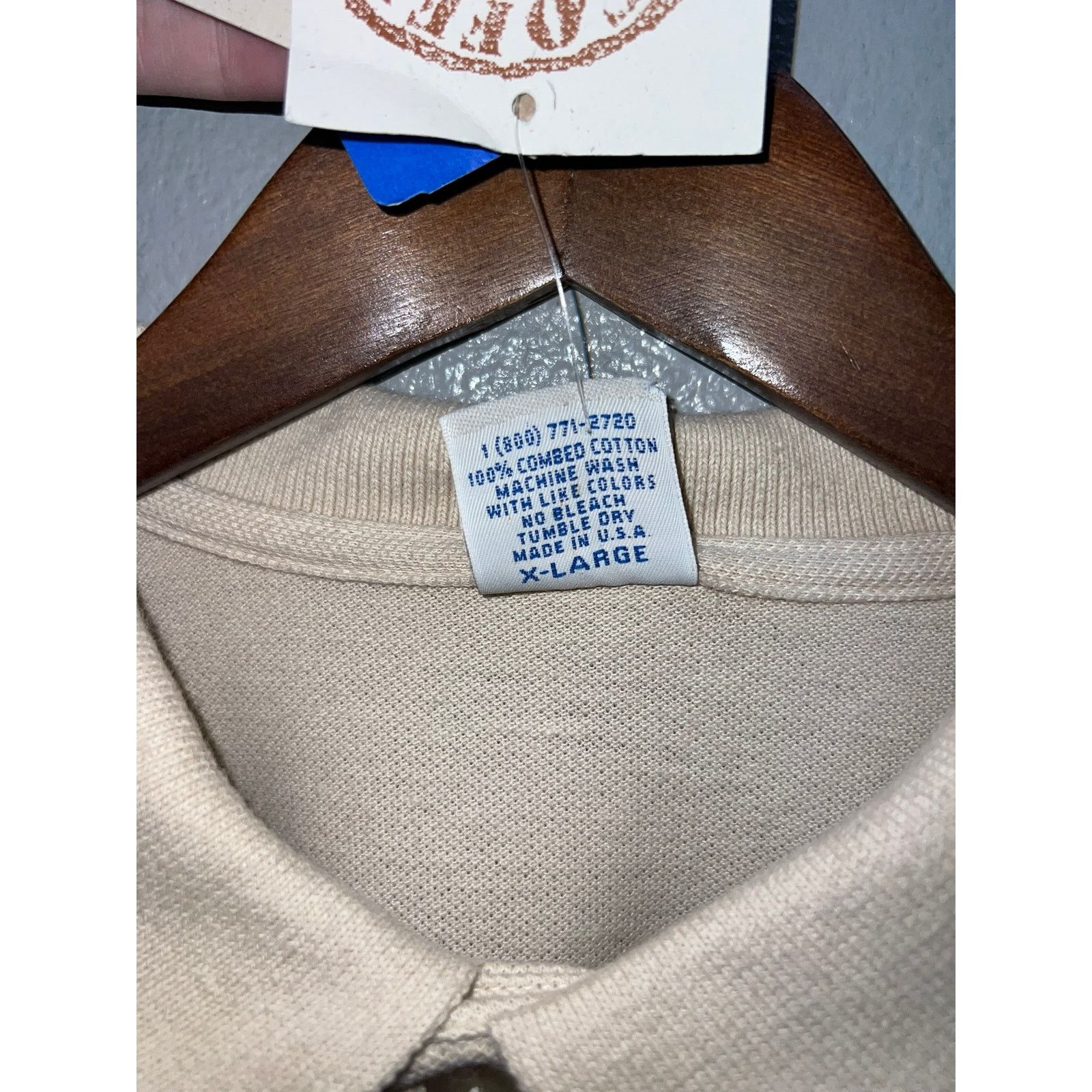 Vintage Vintage Crazy Shirts Polo Shirt Gecko Lizard Coffee Dyed Size US XL / EU 56 / 4 - 8 Thumbnail