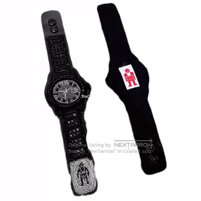 Walter Van Beirendonck Walter Van Beirendonck Embroidered bracelet, watch-style b Size ONE SIZE - 1 Thumbnail