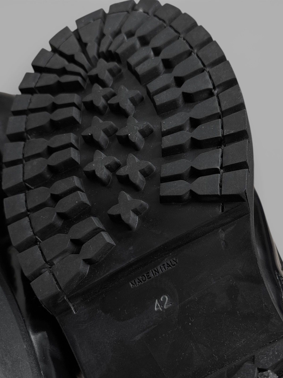 Ann Demeulemeester FW2014 Ann Demeulemeester Patent Leather Combat Biker Boots Size US 9 / EU 42 - 22 Thumbnail