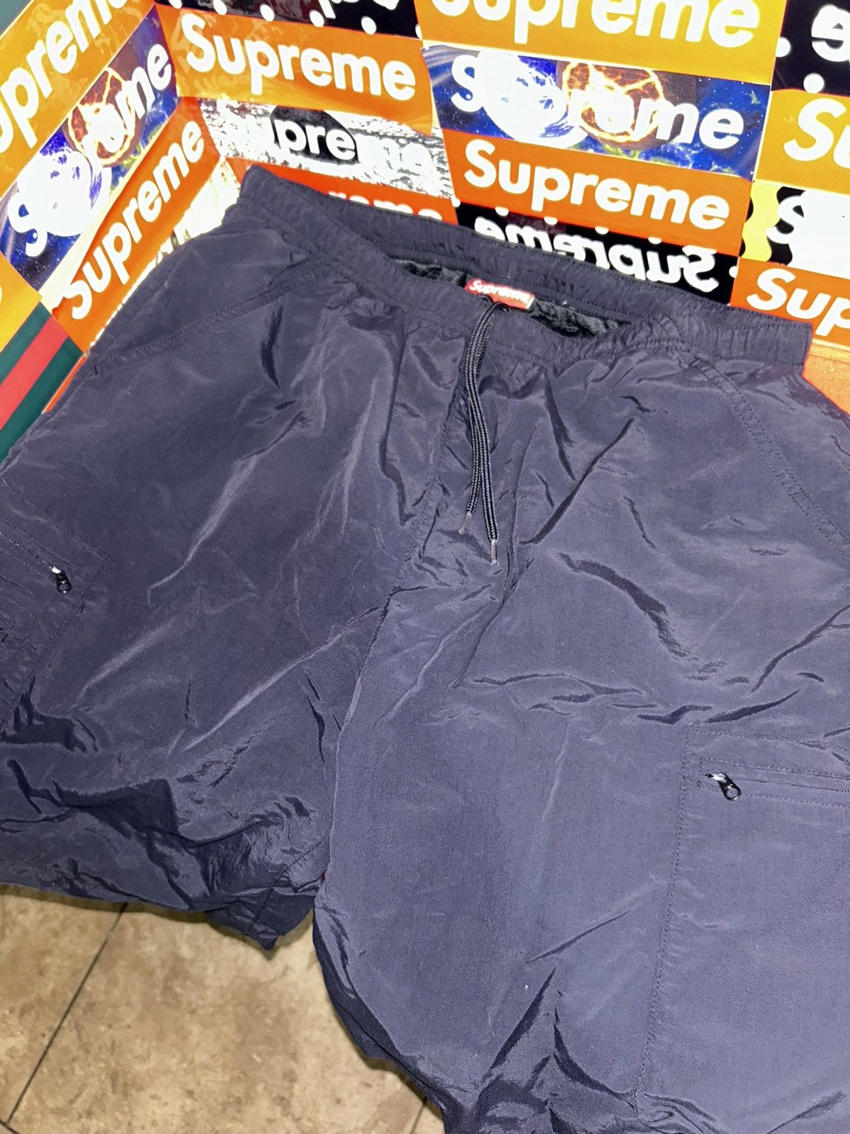 Supreme Supreme Black Cargo Water Shorts size XL | Grailed