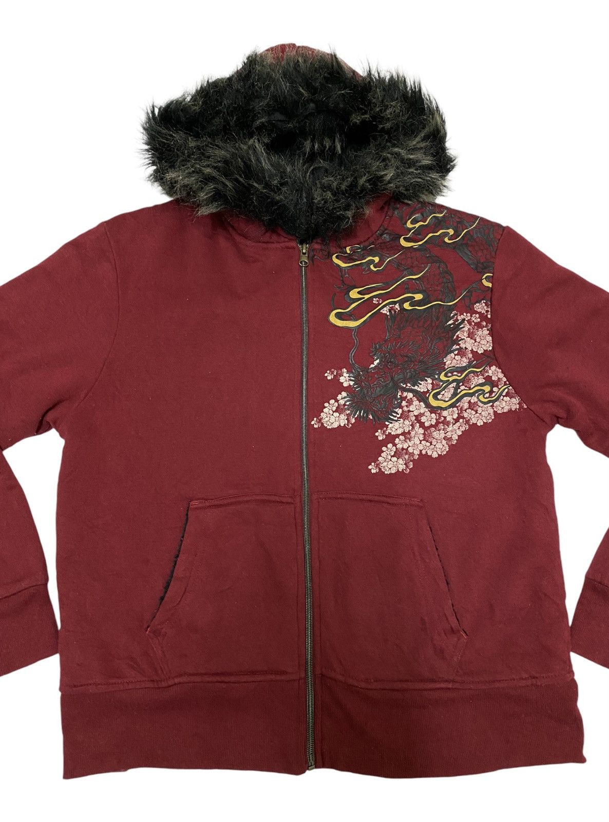 Bullet Noise × Japanese Brand Bullet Noise Dragon Screen Fur Hoodie Sweatshirt (C3) Size US L / EU 52-54 / 3 - 3 Thumbnail