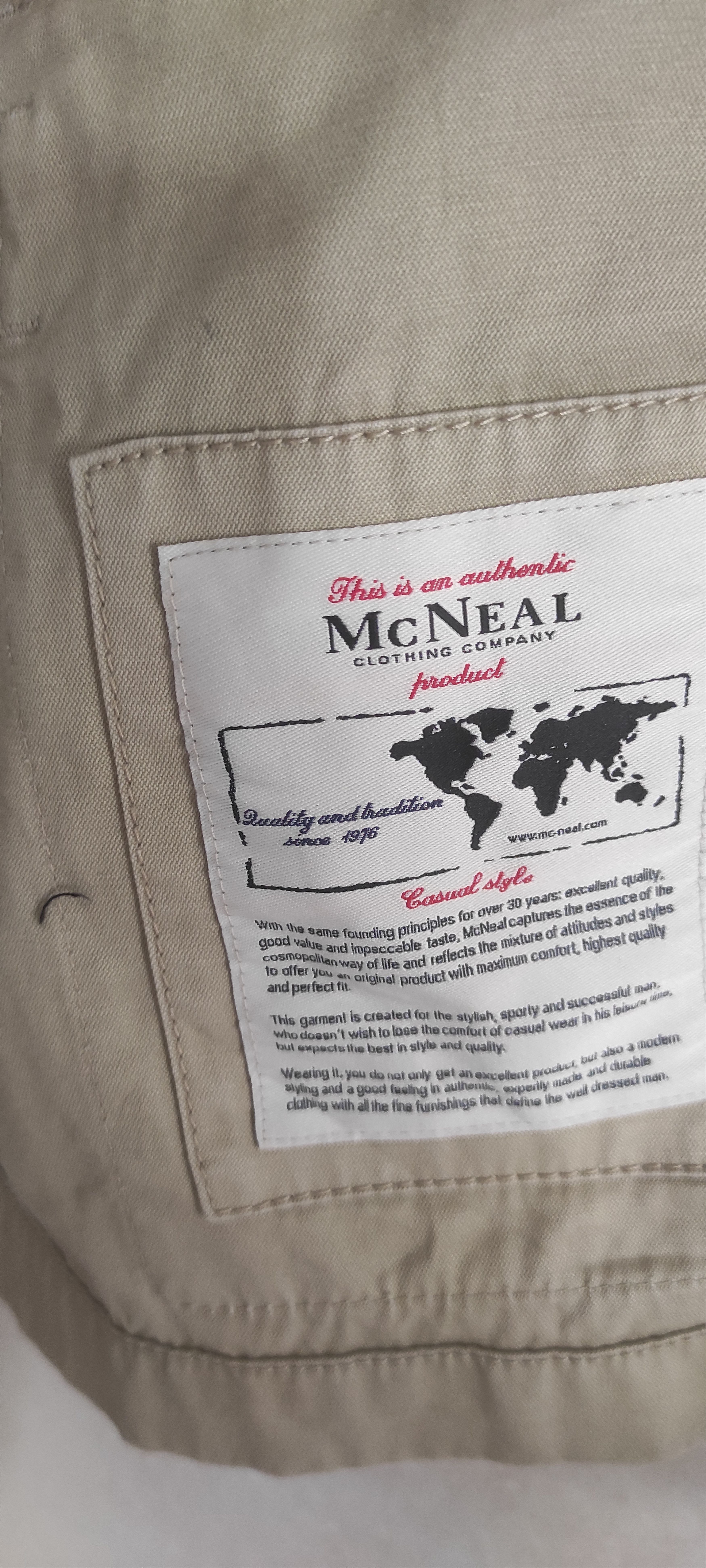 Other McNeal Men Beige Classic Hooded Safari Jacket Zipped Pockets Size US L / EU 52-54 / 3 - 5 Thumbnail