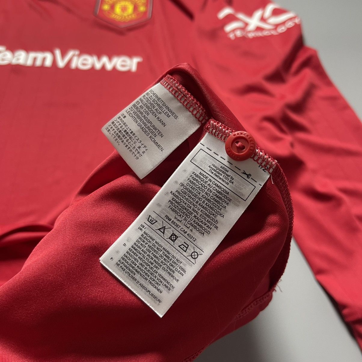 Adidas MANCHESTER UNITED ADIDAS 2022/2023 SOCCER JERSEY #7 RONALDO Size US XXL / EU 58 / 5 - 12 Thumbnail
