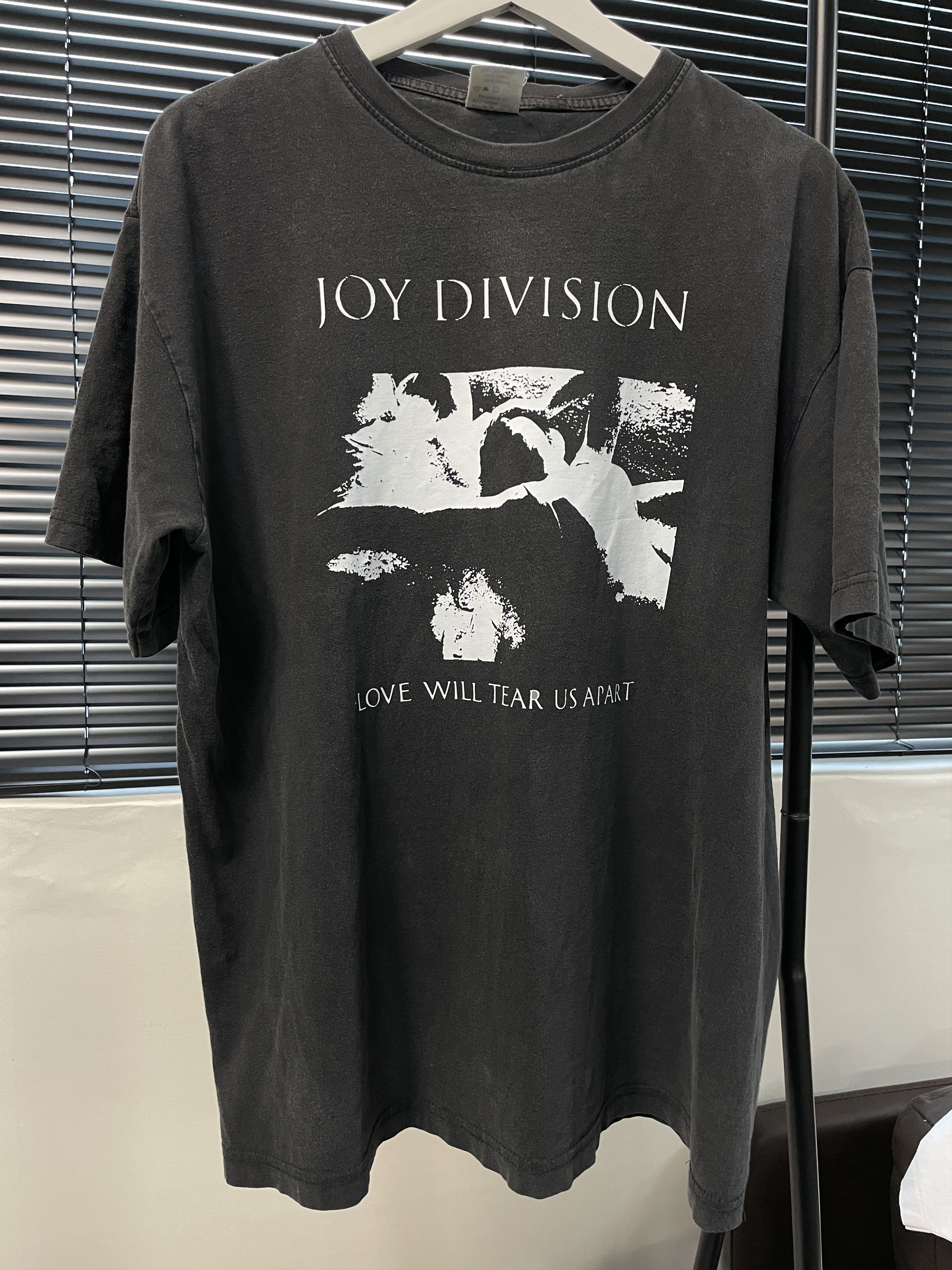 image of Band Tees x Vintage 90's Joy Division German Bootleg Shirt in Black, Men's (Size XL)