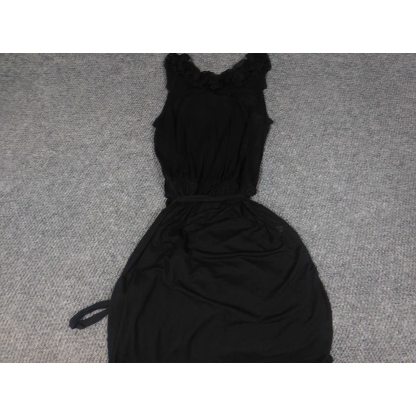 Loft Ann Taylor Loft Womens Dress XS Black A-Line Stretch Belted Modal Size XS / US 0-2 / IT 36-38 - 7 Thumbnail
