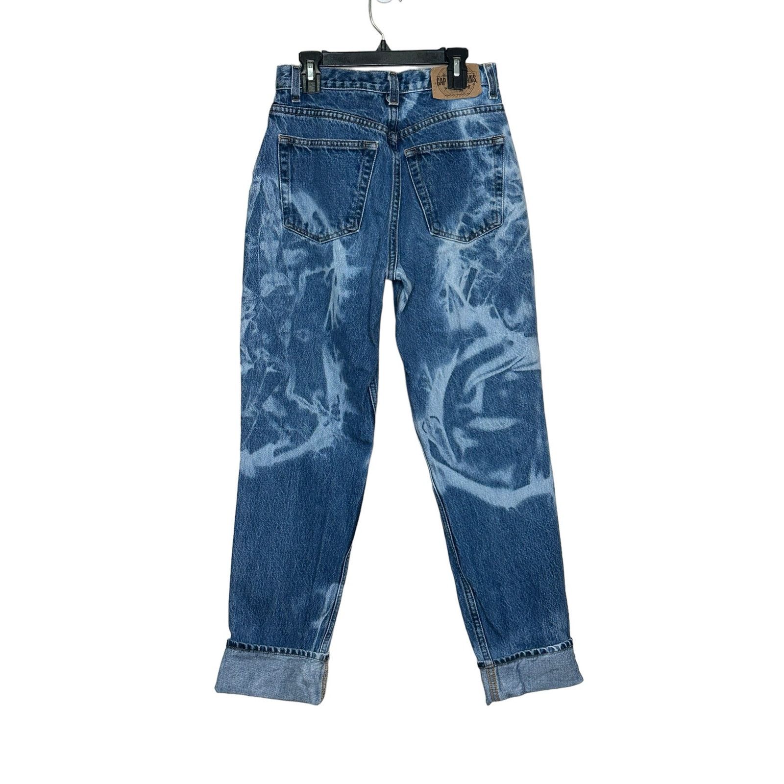 Gap Gap vintage blue tie dye high rise cuffed legs jeans size 6 Size 28" / US 6 / IT 42 - 9 Thumbnail