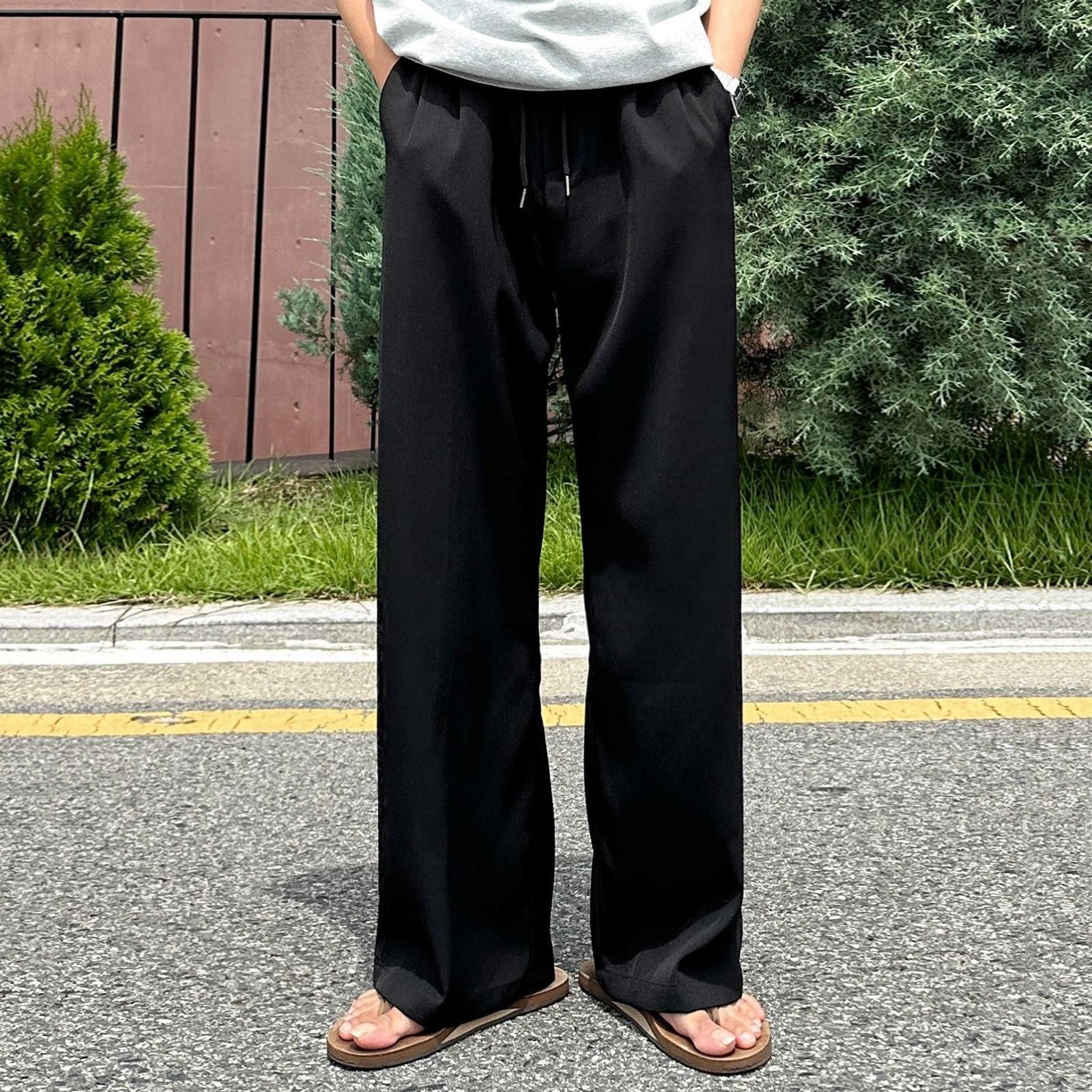 Vintage Wide Leg Loose Straight Pants Size US 32 / EU 48 - 2 Thumbnail