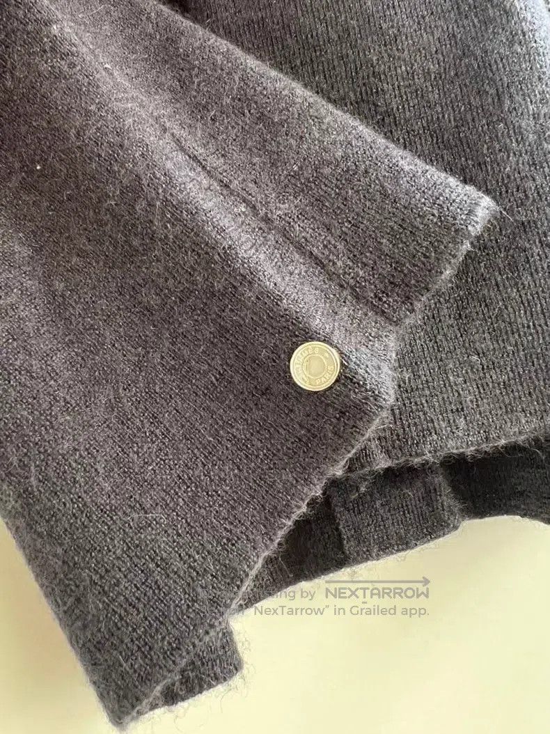 Hermes Hermes Black Cashmere Silk Open Cardigan Size XXS / US 00 / IT 34 - 5 Thumbnail