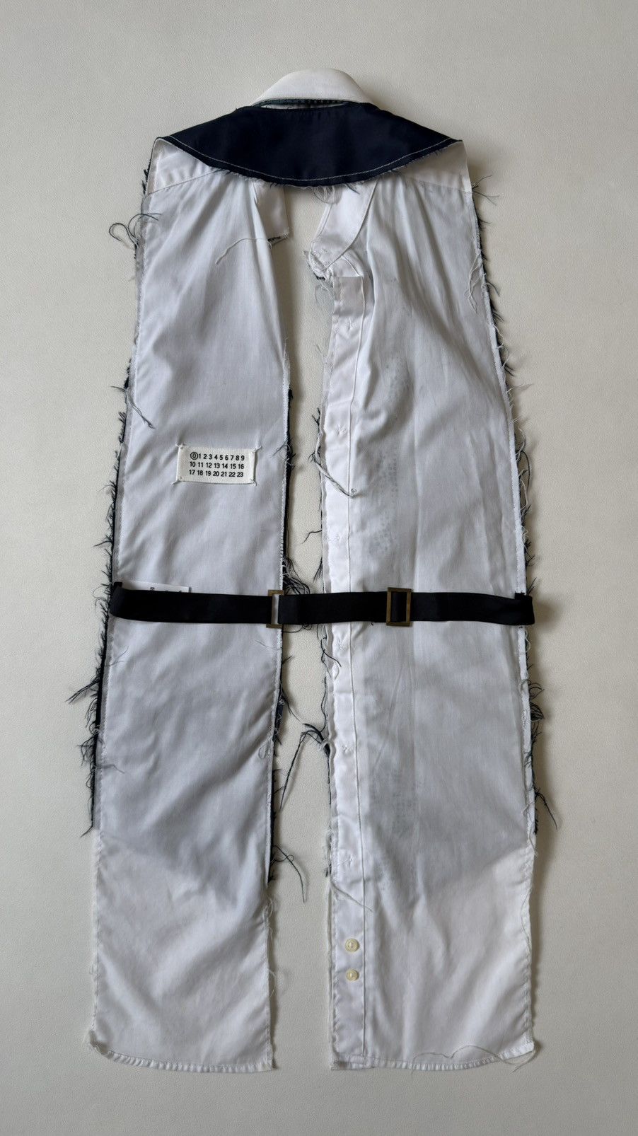 Maison Margiela ⓪ Artisanal Reworked Shirt+Tie+Vest Size US M / EU 48-50 / 2 - 15 Thumbnail