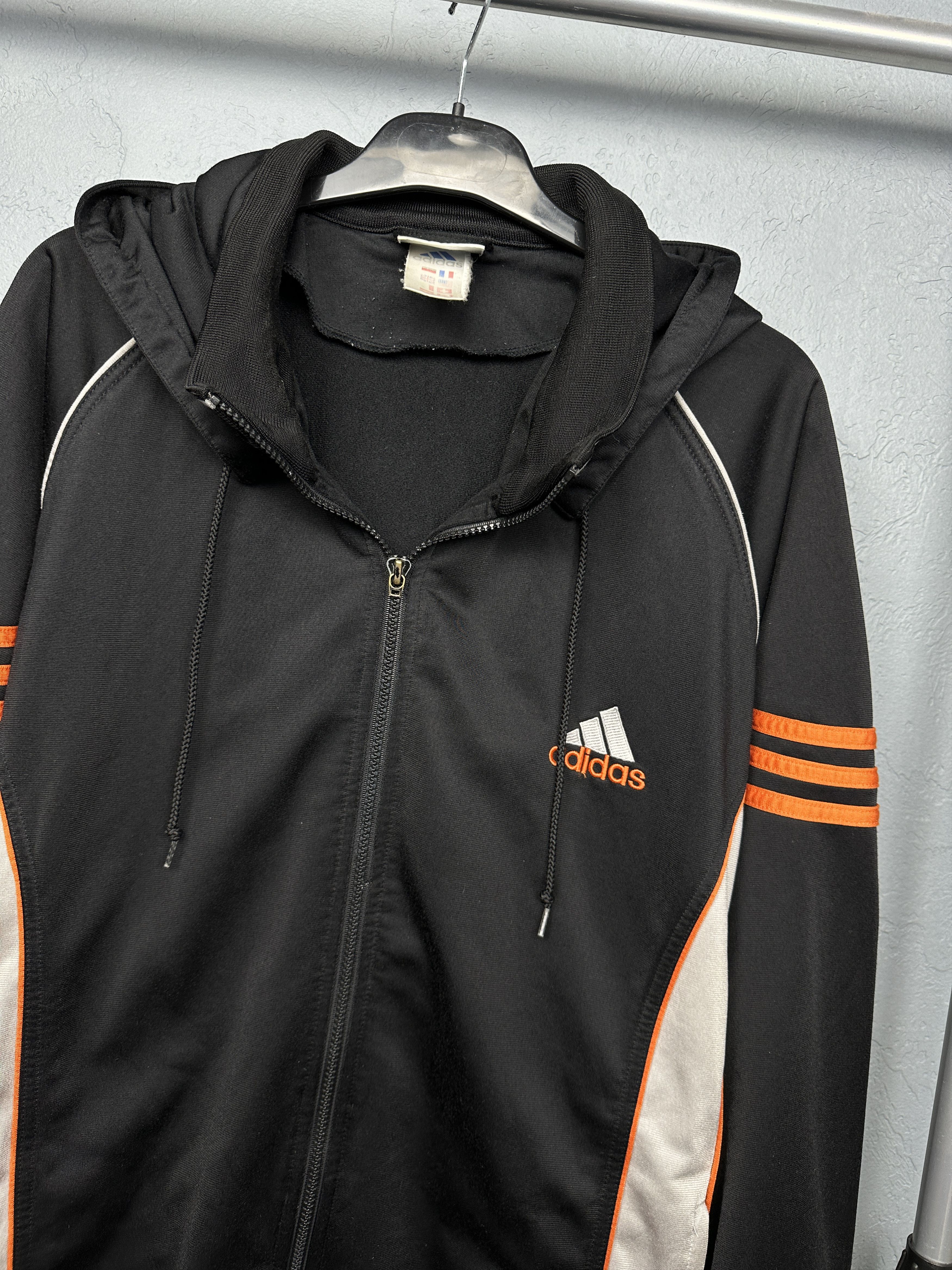 Adidas Adidas Vintage Mens Track Top Hooded Jacket Size US L / EU 52-54 / 3 - 2 Thumbnail