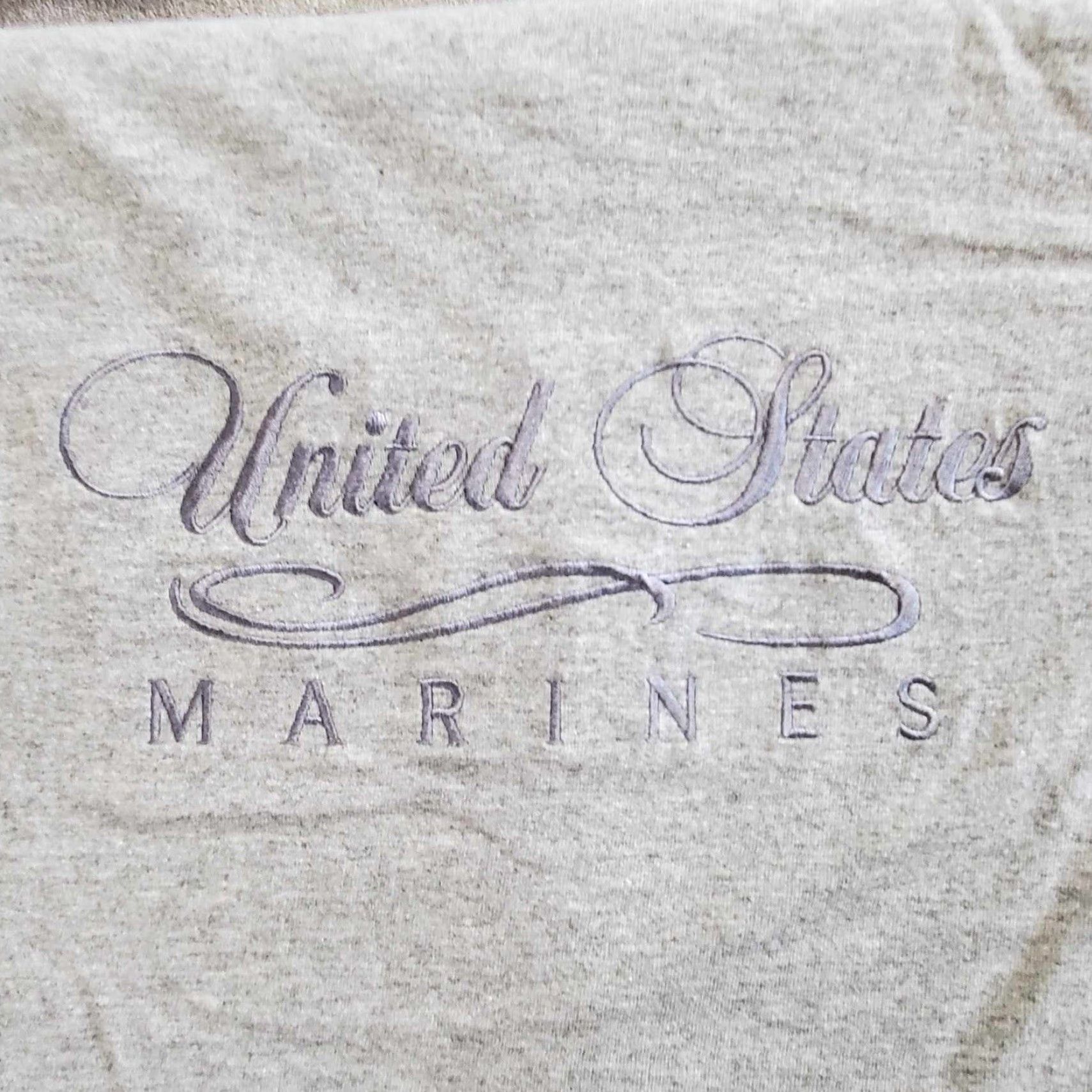 Soffe VINTAGE Soffe T Shirt Embroidered US Marines Military USA Mens Large L Gray 90s Size US L / EU 52-54 / 3 - 2 Thumbnail