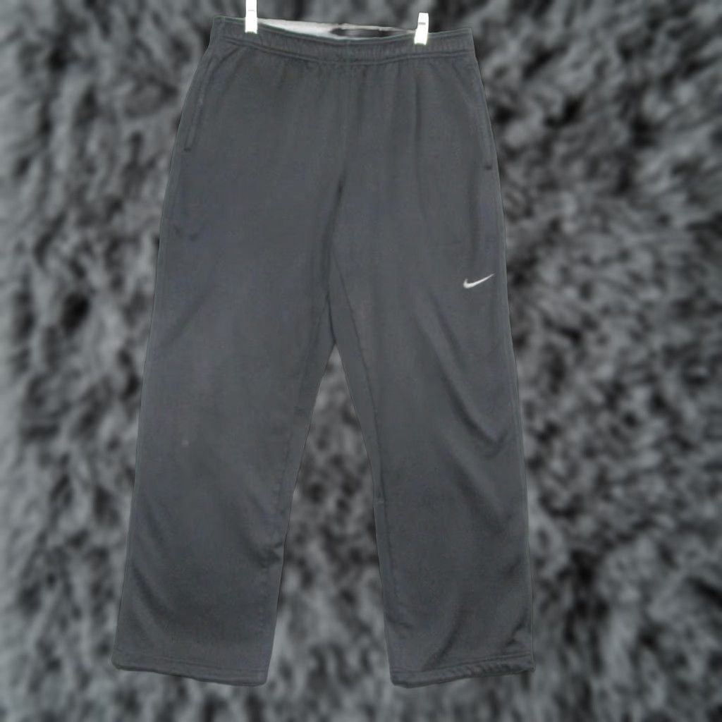 Nike Nike Therma-FIT Pants Mens Large Black Fleece Track Training Sweatpants Warm Up Size US 33 - 1 Thumbnail